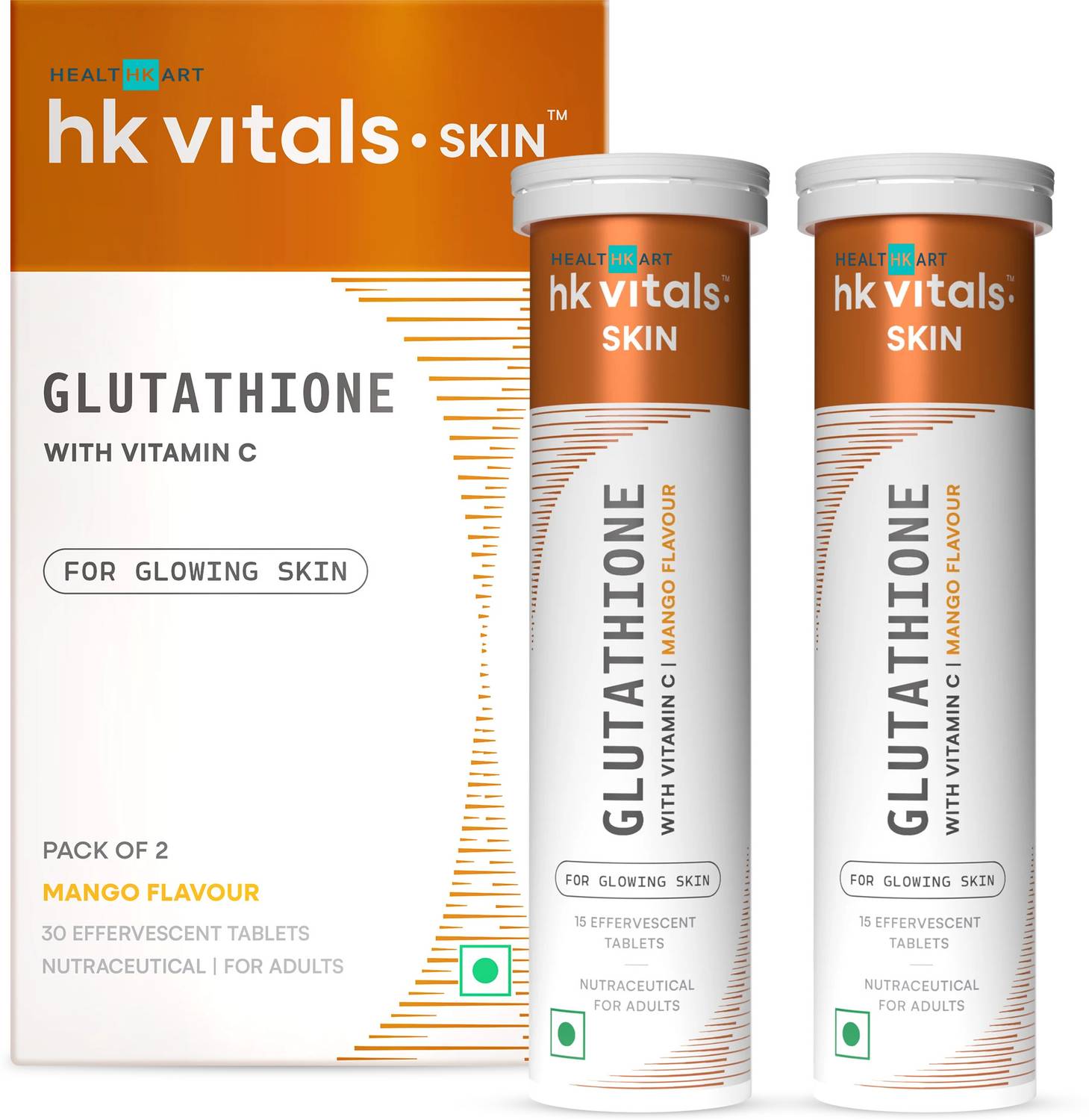 healthkart hk vitals glutathione Skin Glow Effervescent Tablets with Vitamin C & E | Mango Price in India hk vitals Glutathione Veg Capsules