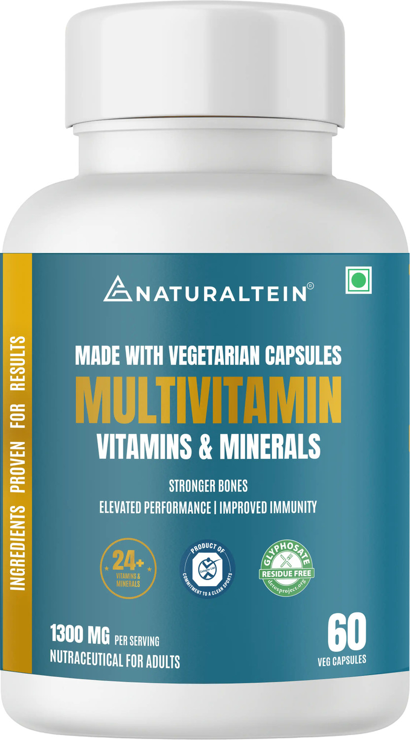 Image of NATURALTEIN Multivitamins with Probiotics | 24+ Essentials | Vegan