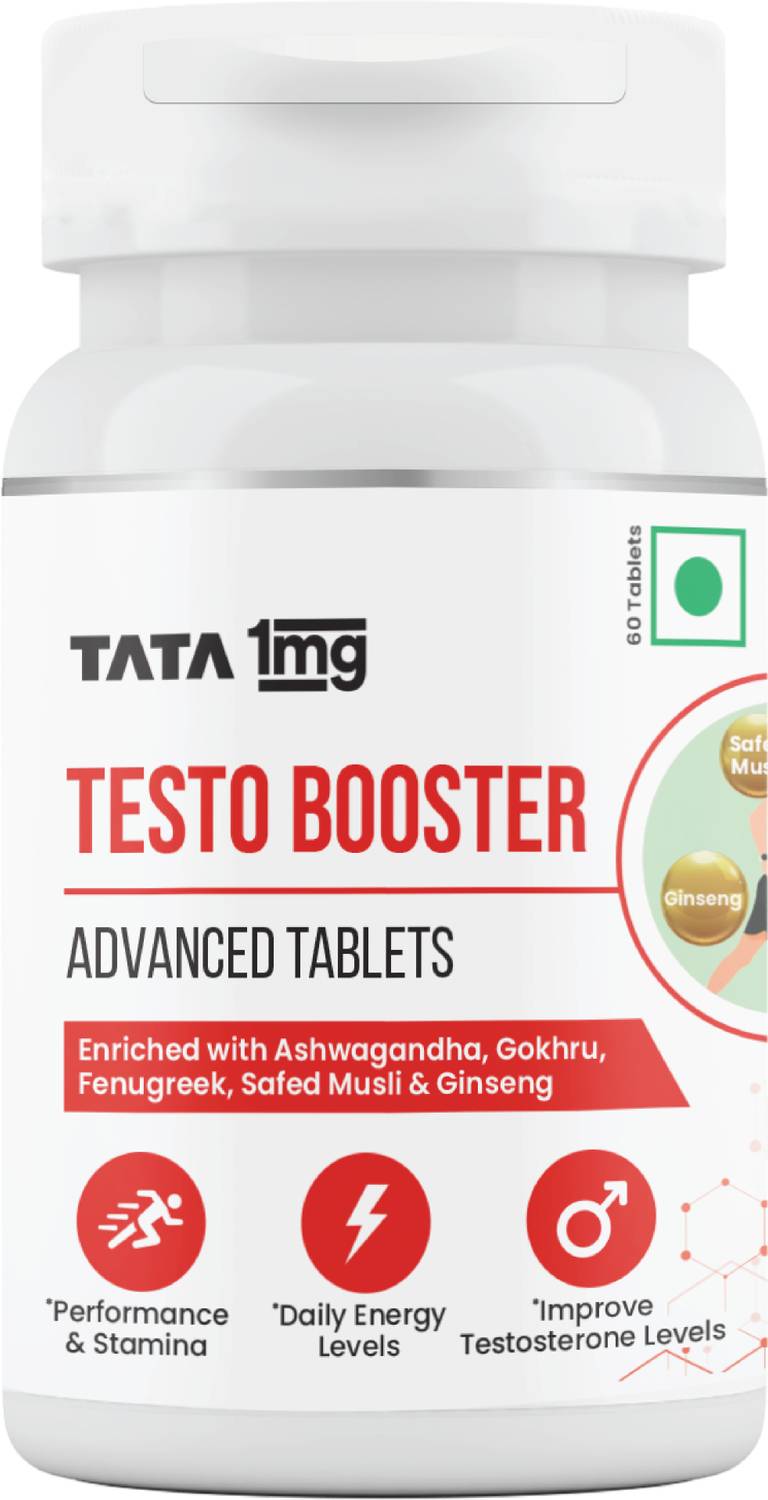 TATA 1mg Testosterone Booster Tablets 60 Count