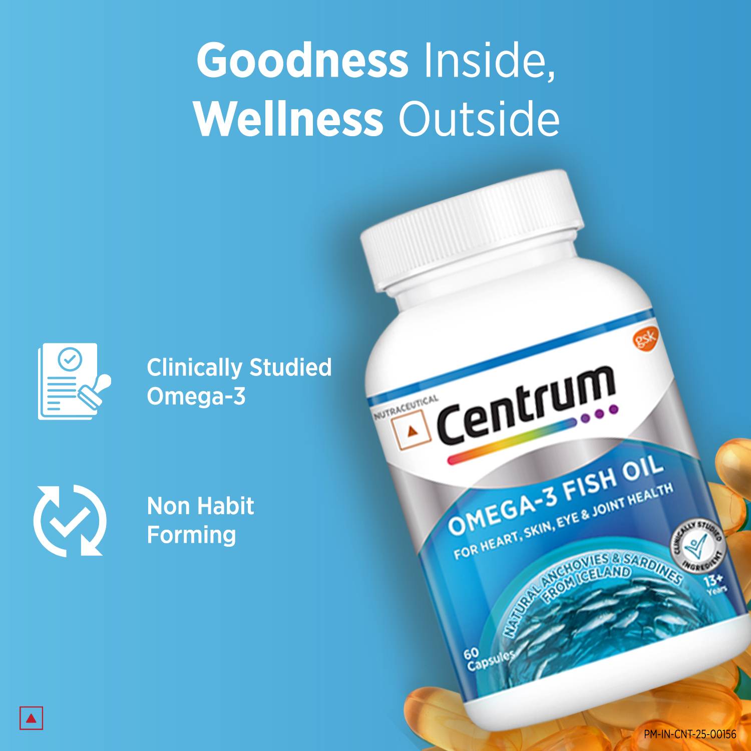 Centrum Omega-3 Fish Oil with EPA & DHA to support Joint,Heart,Sk... more