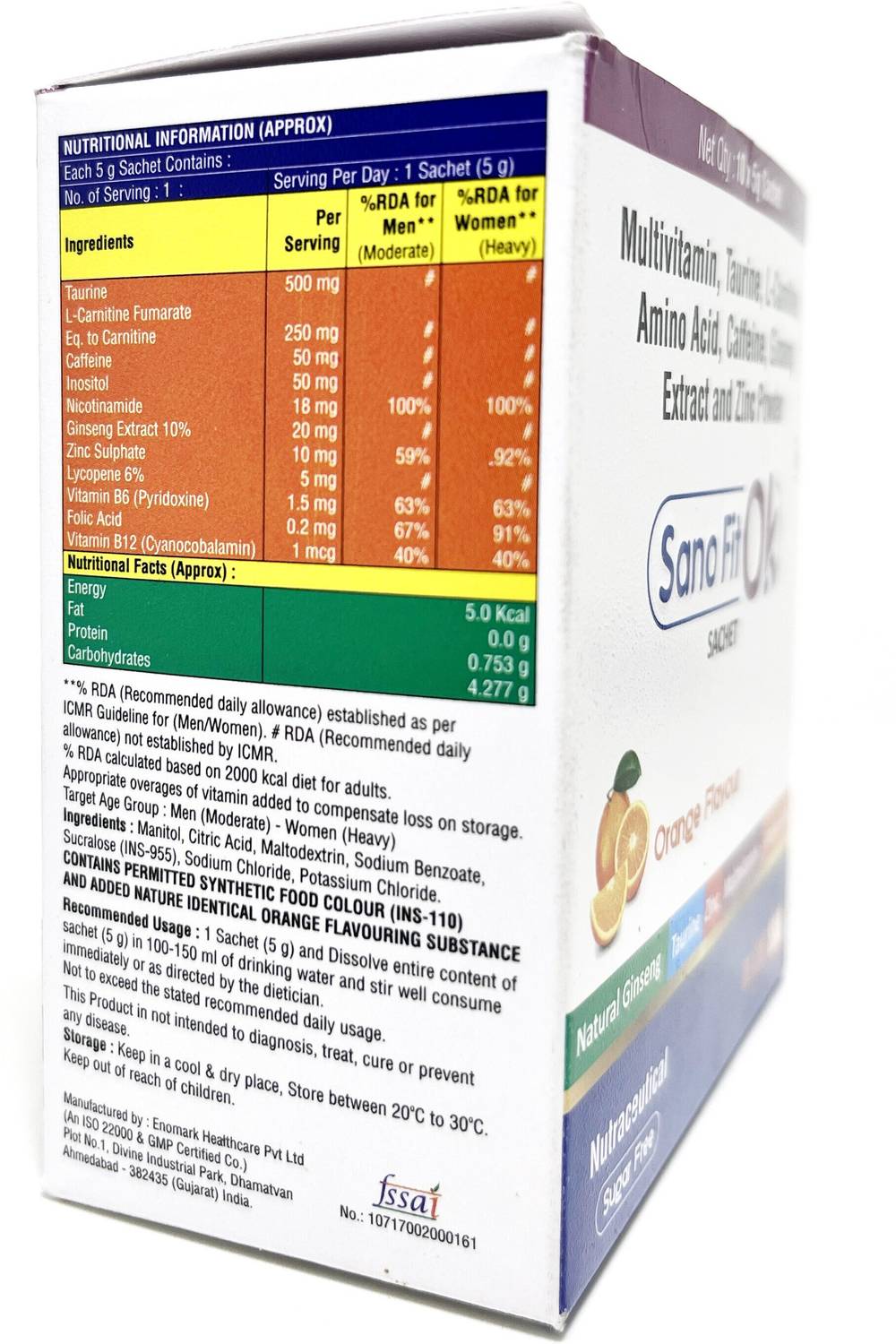 Mountsan Labs SanoFitOk Energy Drink, Preworkout Sachets - Image 4