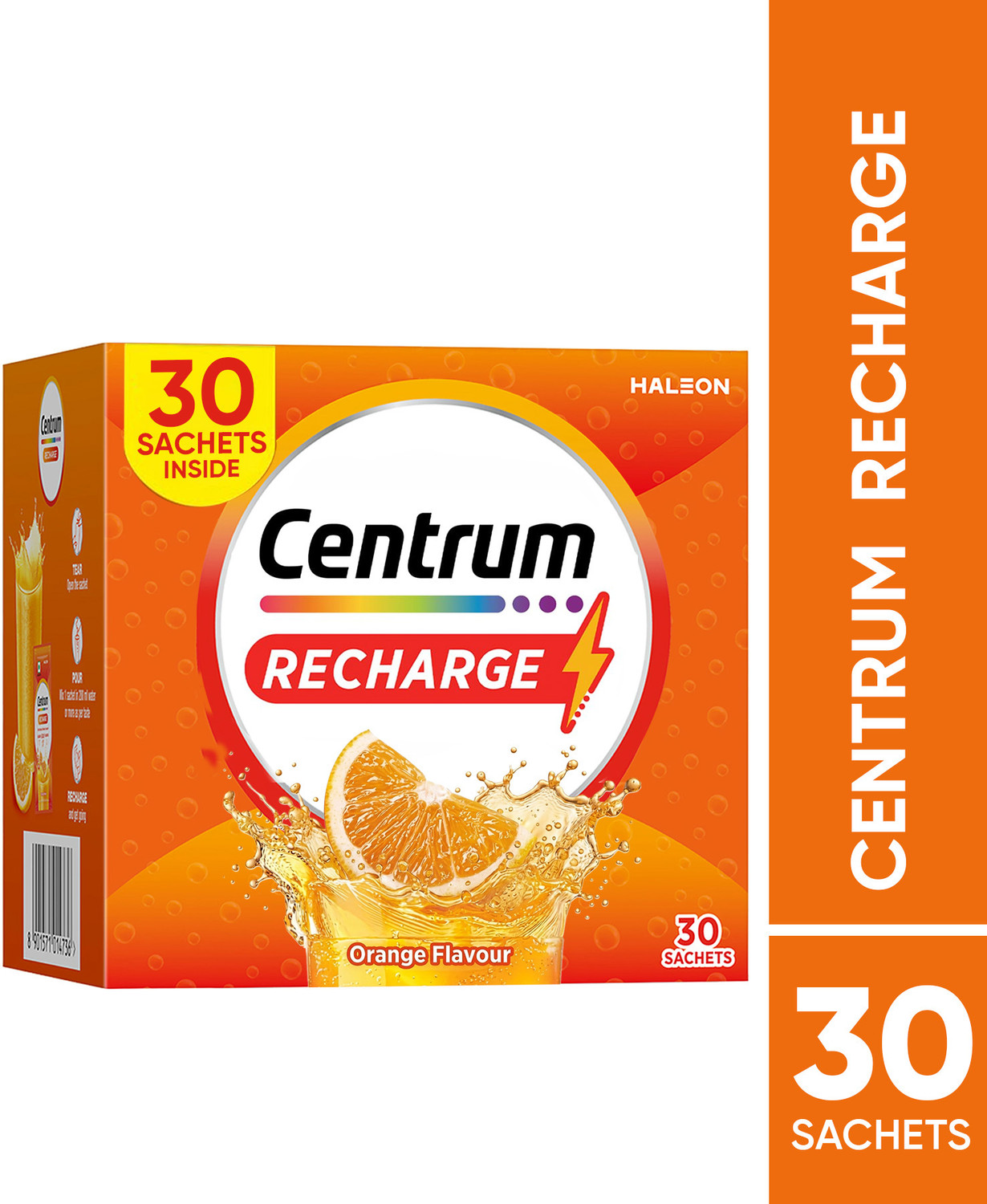 Image of Centrum Recharge Health Energy Drink Mix with No Added Sugar - PO 30