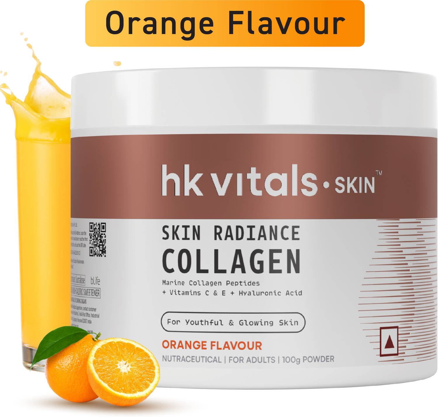 hk vitals Skin Radiance Marine Collagen, Orange
