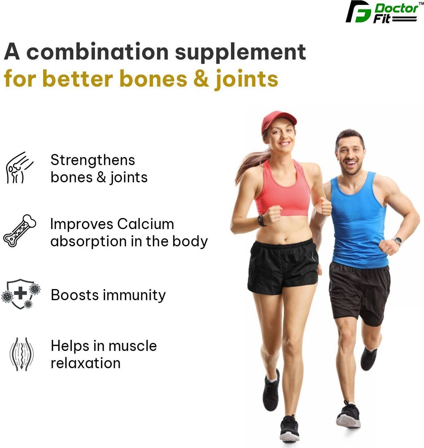 DoctorFit Calcium + Magnesium + Zinc + Vitamin D3 + B12 - Image 3
