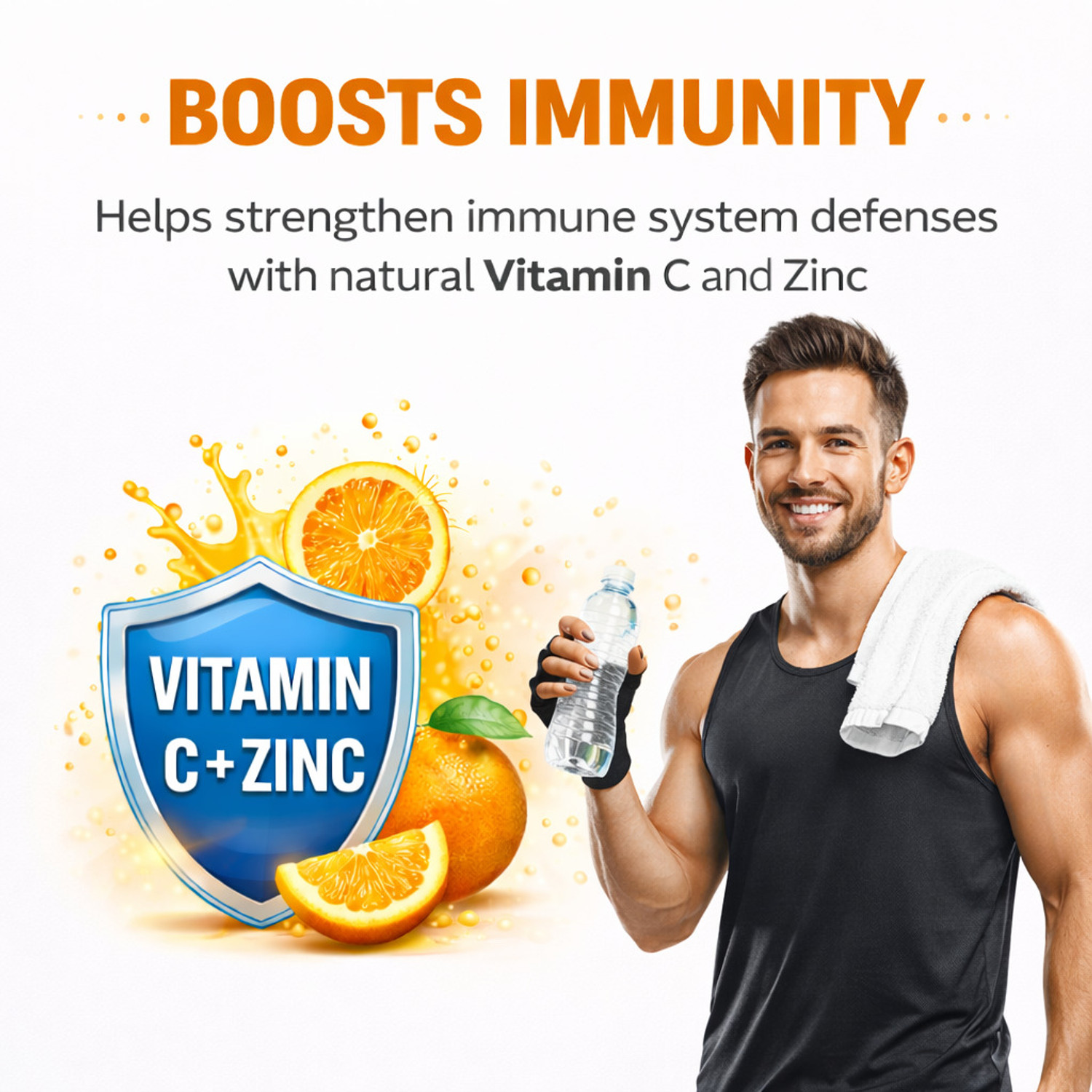 Image of BEST CHOICE NUTRITION Vitamin C Effervescent Tablets | Amla Extract & Zinc for Daily Immunity & Skin