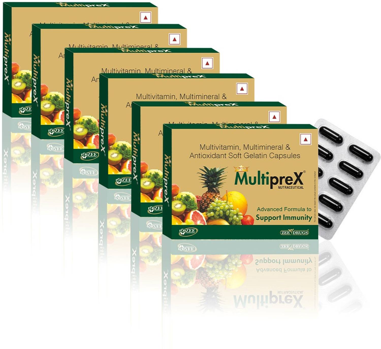 Multiprex Multivitamin & Multimineral Capsules Pack of 6