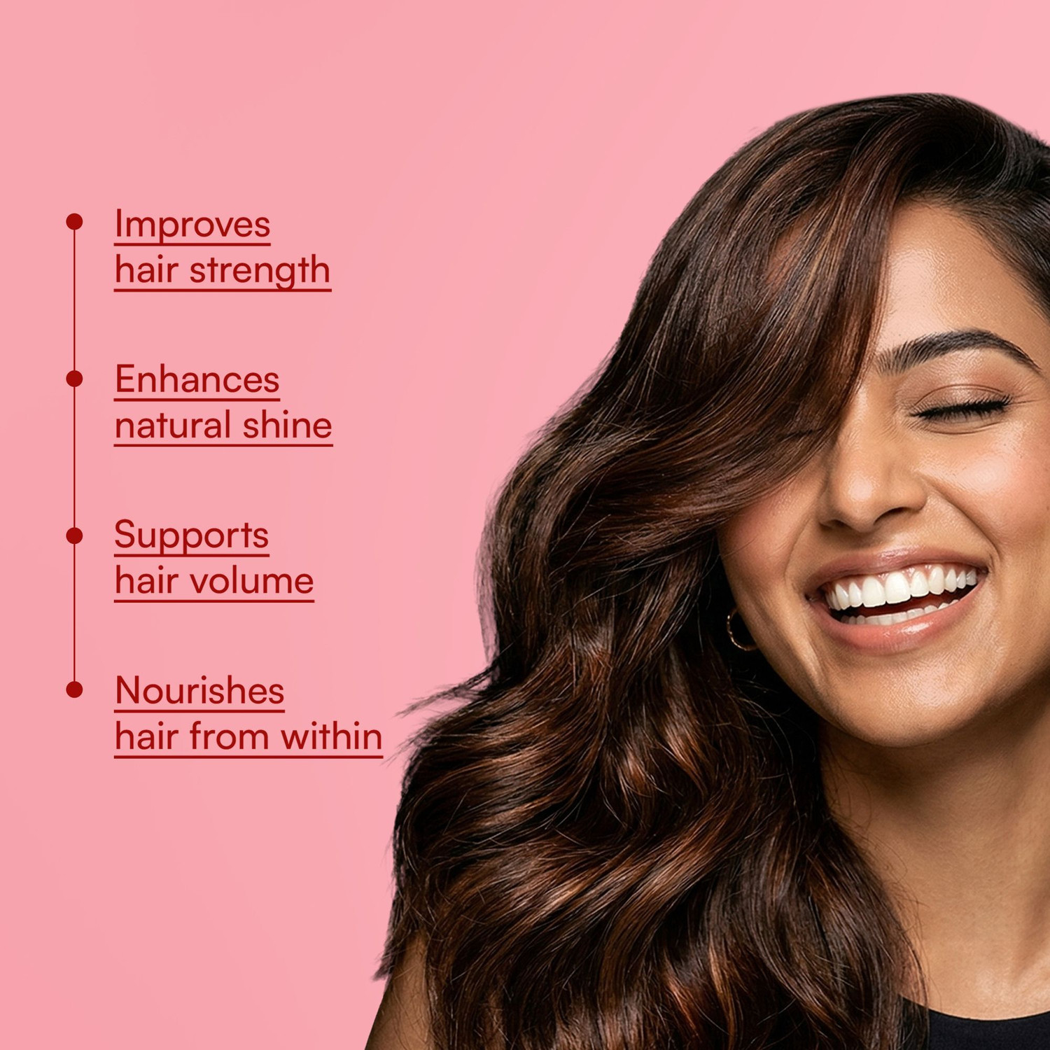 Image of hk vitals Hair Nourish Collagen Powder, Orange | With KeraCollagen, Biotin