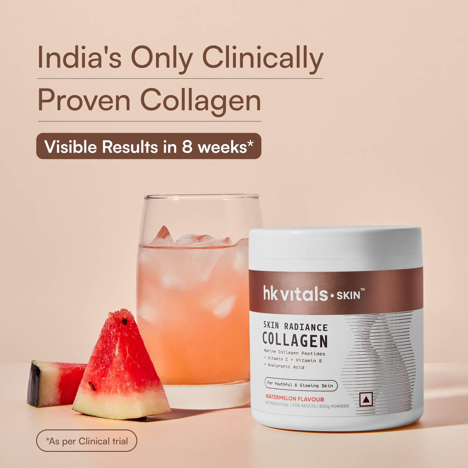 hk vitals Skin Radiance Marine Collagen, Watermelon - Image 3