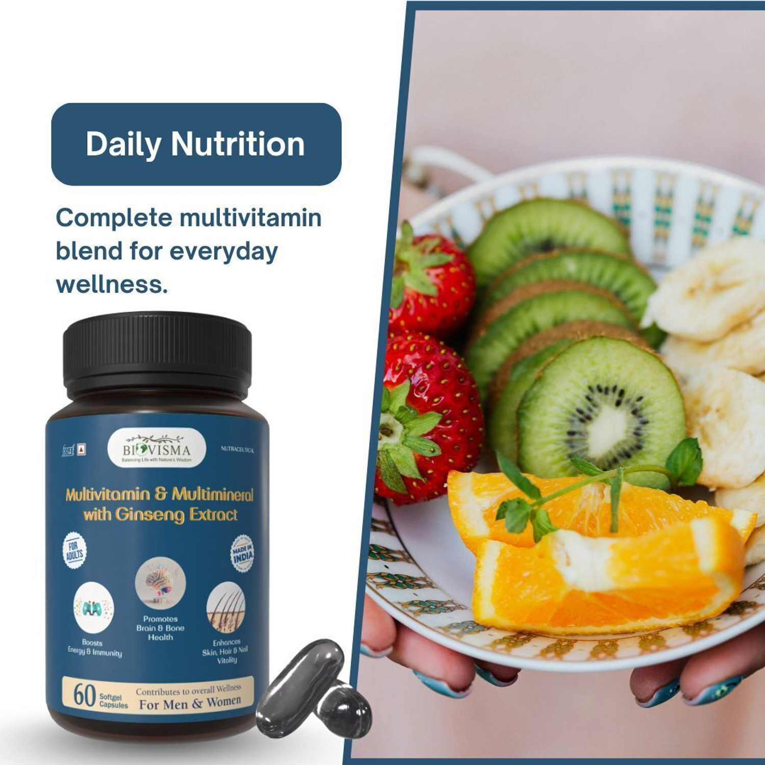 Image of BIOVISMA Multivitamin Capsule for Men and Women