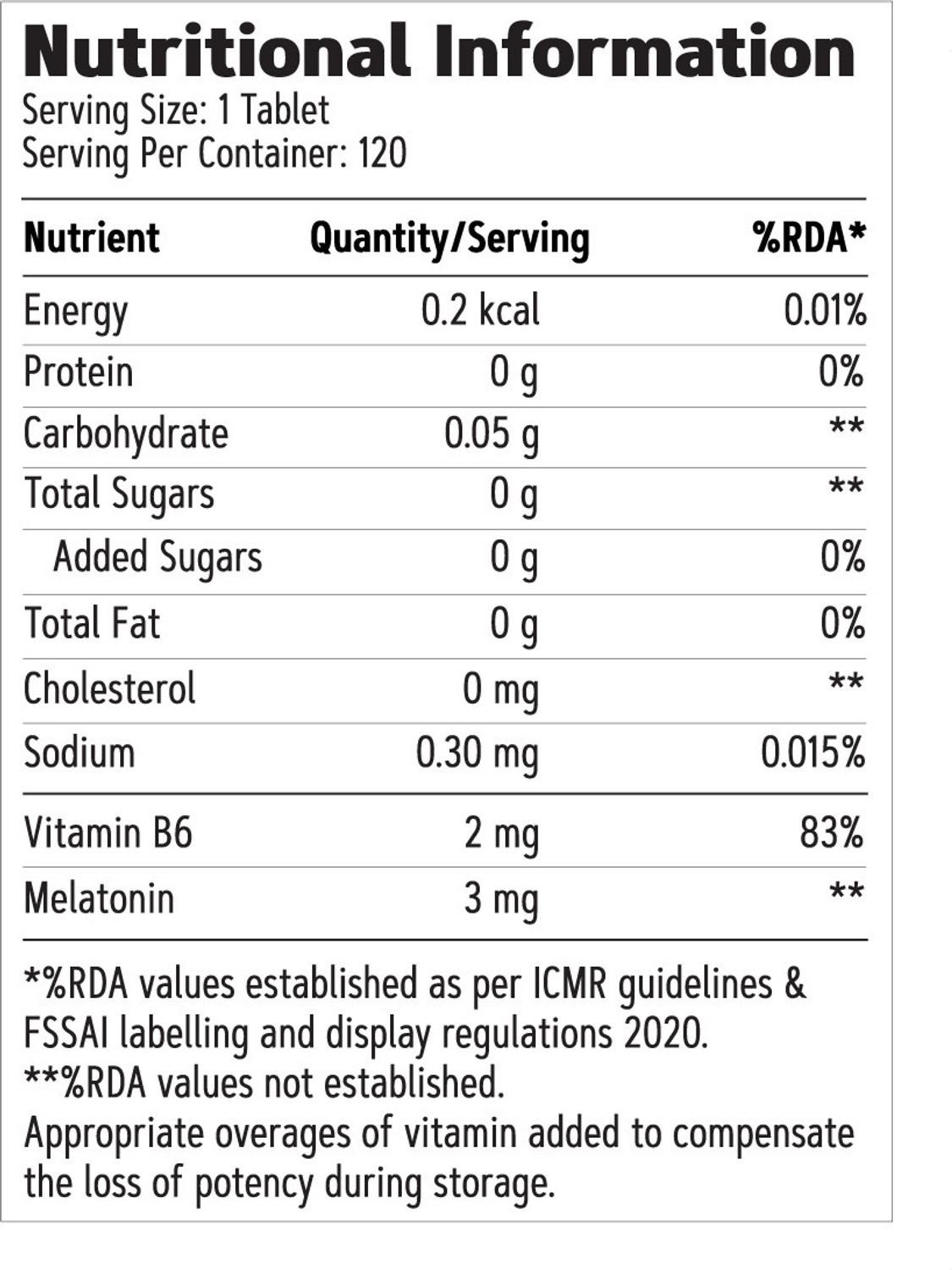 Image of GNC Melatonin Tablets With Vitamin B6