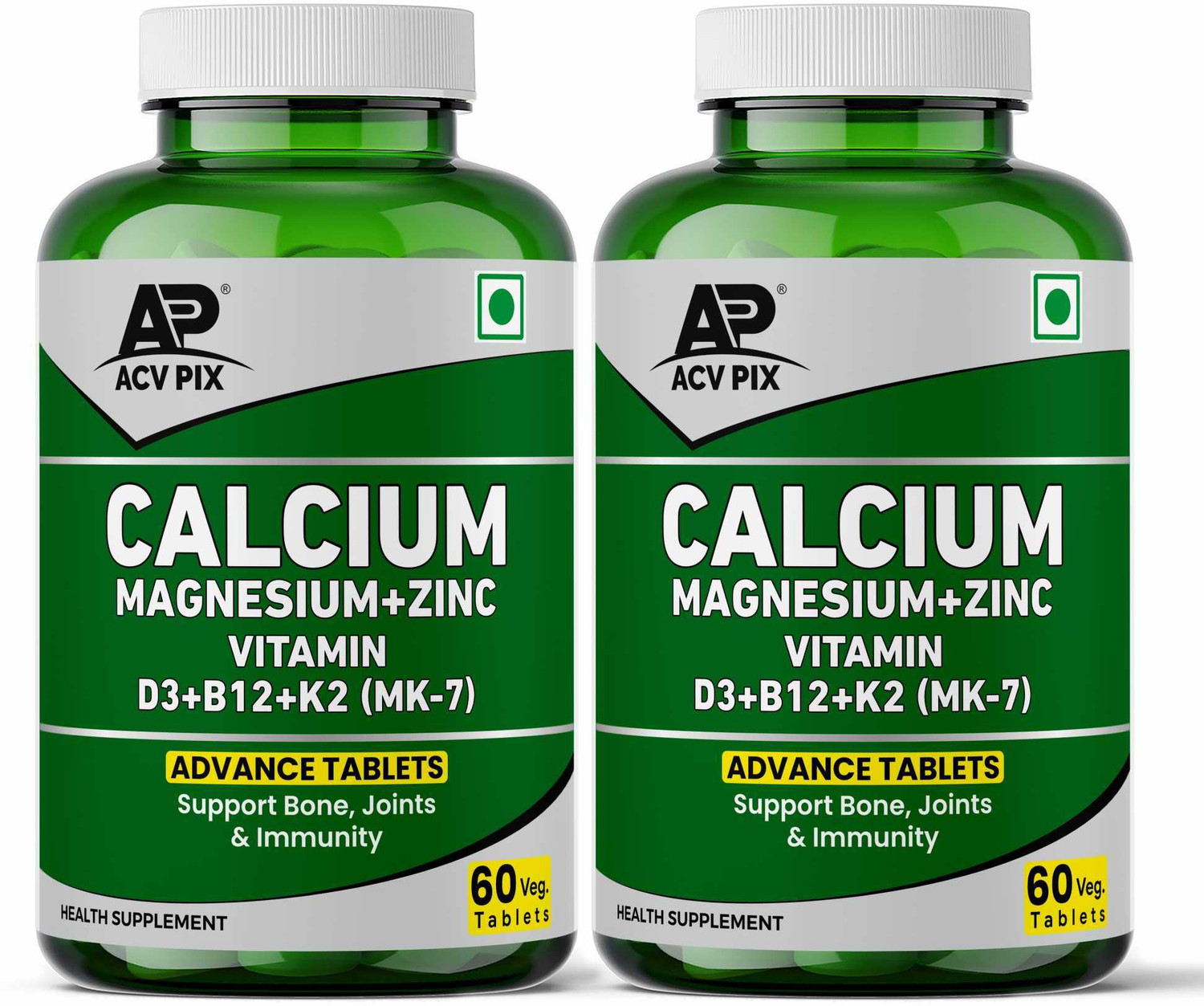 Image of acv-pix calcium magnesium zinc tablet for Women & Men | strong bone