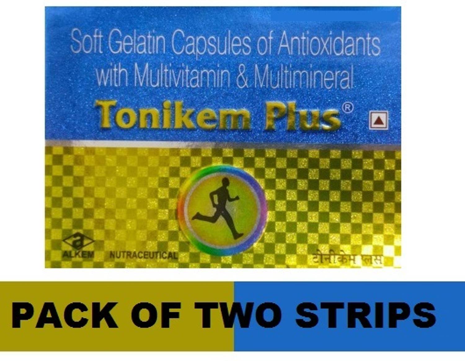 ALKEM TONIKEM PLUS MULTIVITAMIN SUPPLEMENT CAPS (2*10CAPS)