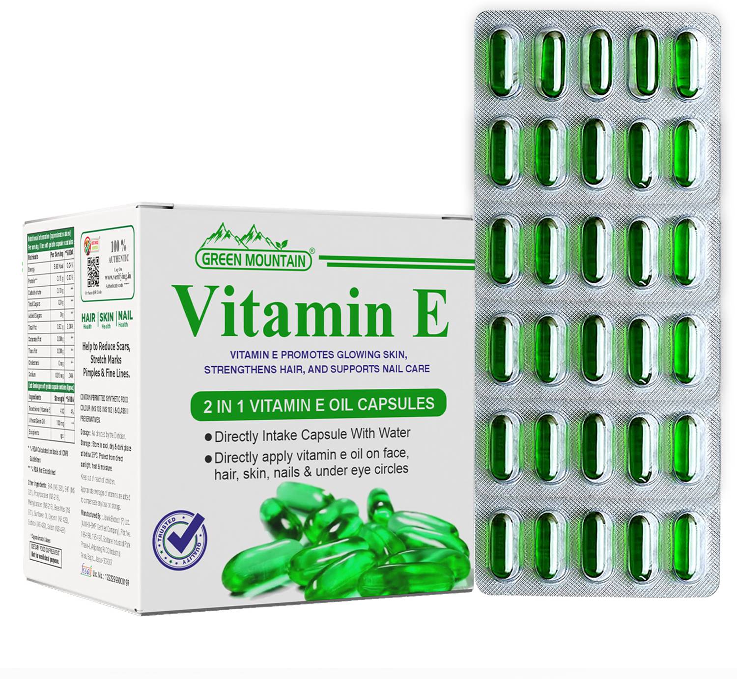Vitamin-E 400 Supplement – Natural Antioxidant for Radiant Skin & Shiny Hair - Image 2