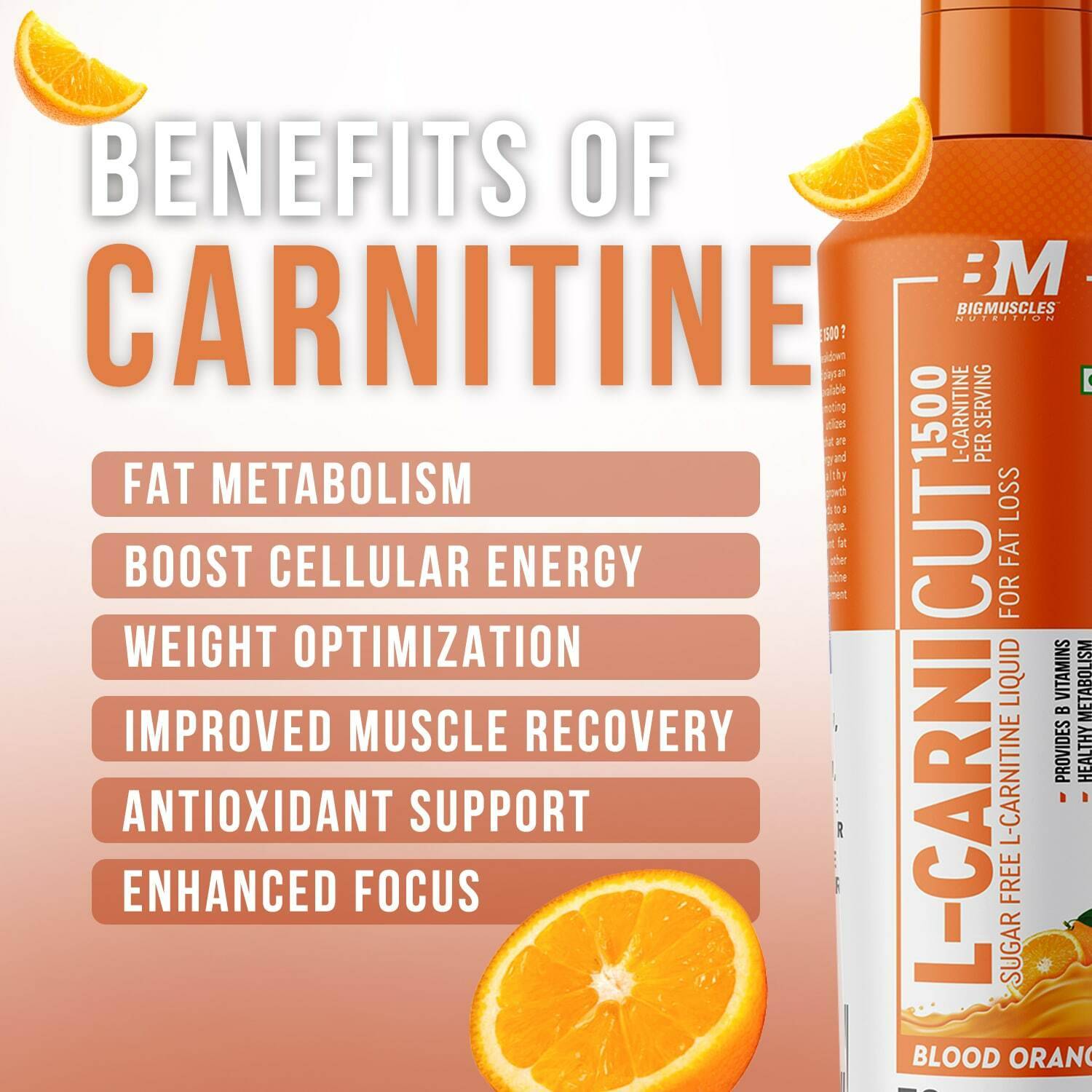 BIGMUSCLES NUTRITION L-Carnicut Liquid L- Carnitine With Added Vitamins  [Blood Orange] Price in India - Buy BIGMUSCLES NUTRITION L-Carnicut Liquid L-  Carnitine With Added Vitamins [Blood Orange] online at Flipkart.com