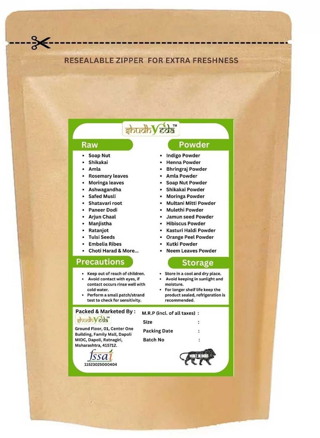Image of Shudhveda Organic Moringa Powder | Essential Nutrition Superfood, Helps Naturally