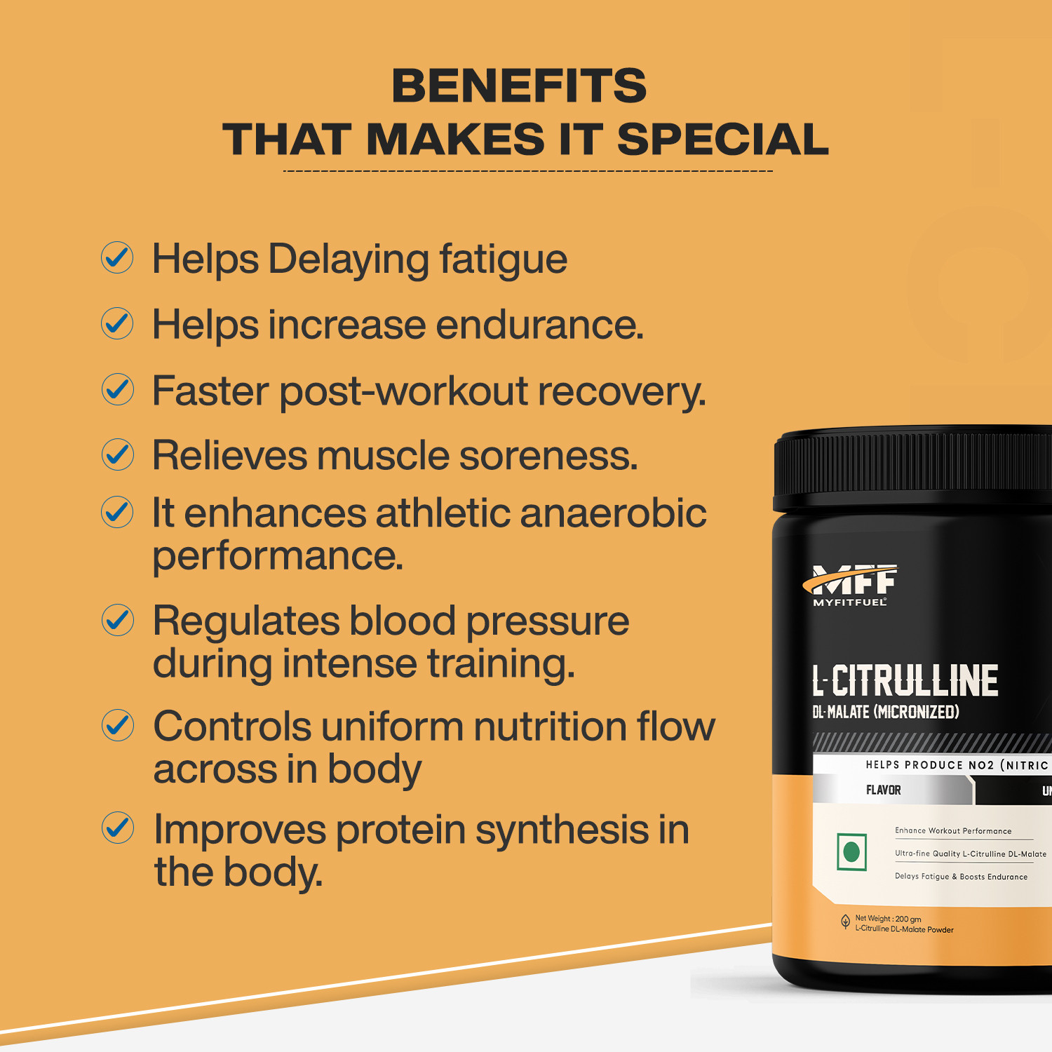 Image of MyFitFuel Citrulline Malate (500mg) Capsule