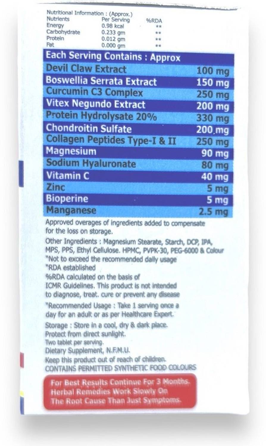 LIFE STYLE STUDIO Lifejoint-C3 Bone Tablet 500 mg - Image 2