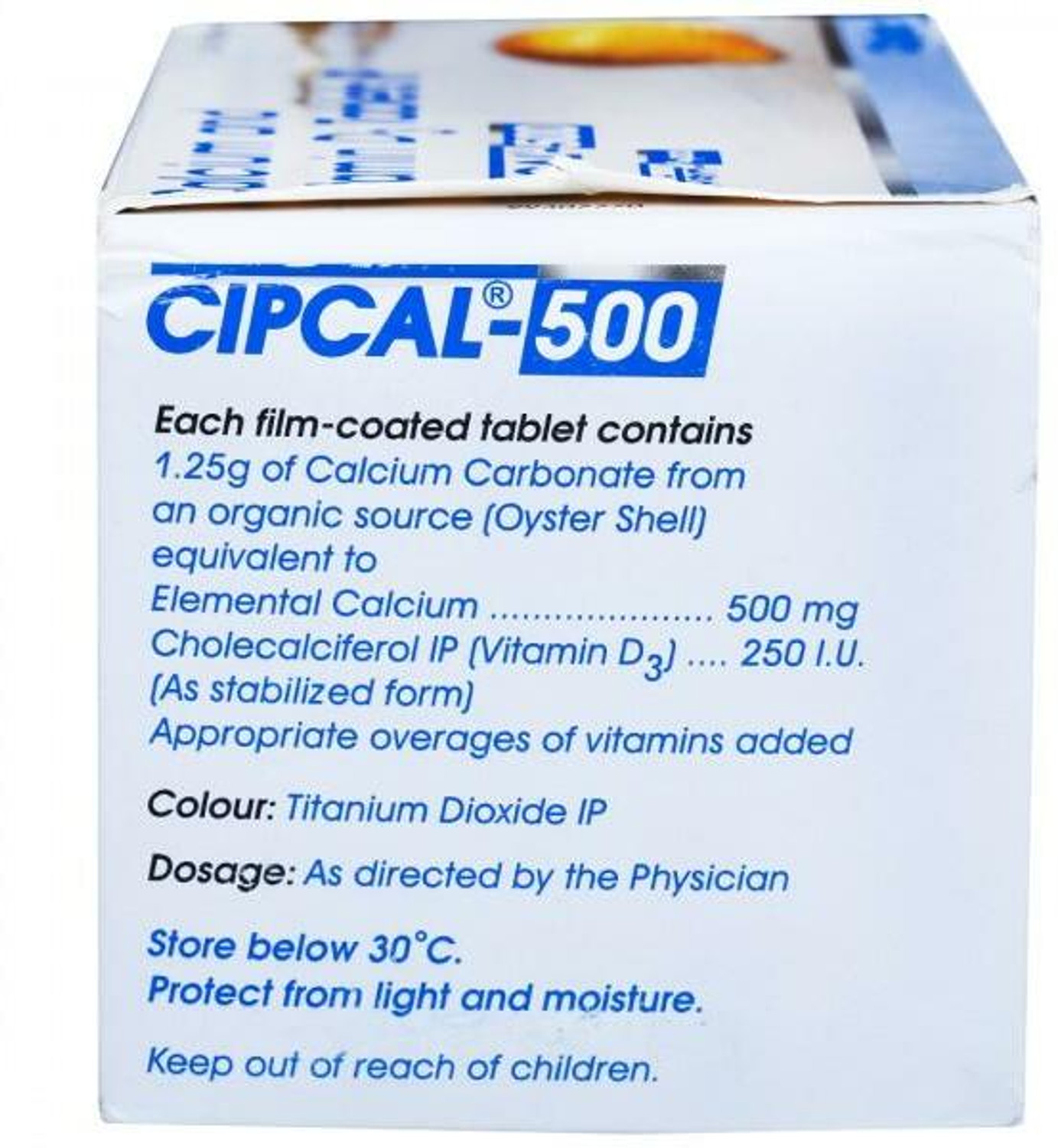 Image of Cipla CIPCAL 500 PACK OF 1 BOX (20STRIP)