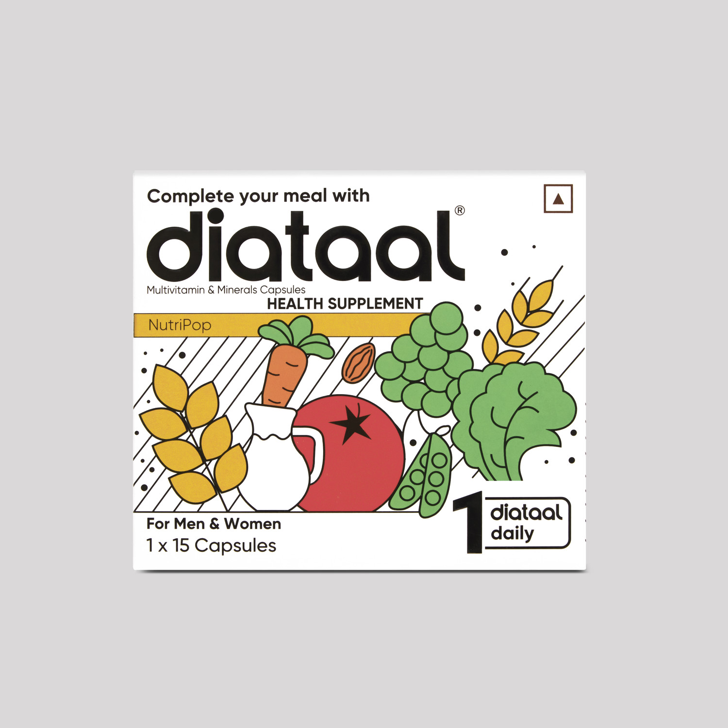 Image of Diataal Nutripop Multivitamin I Good for Hair I Energy