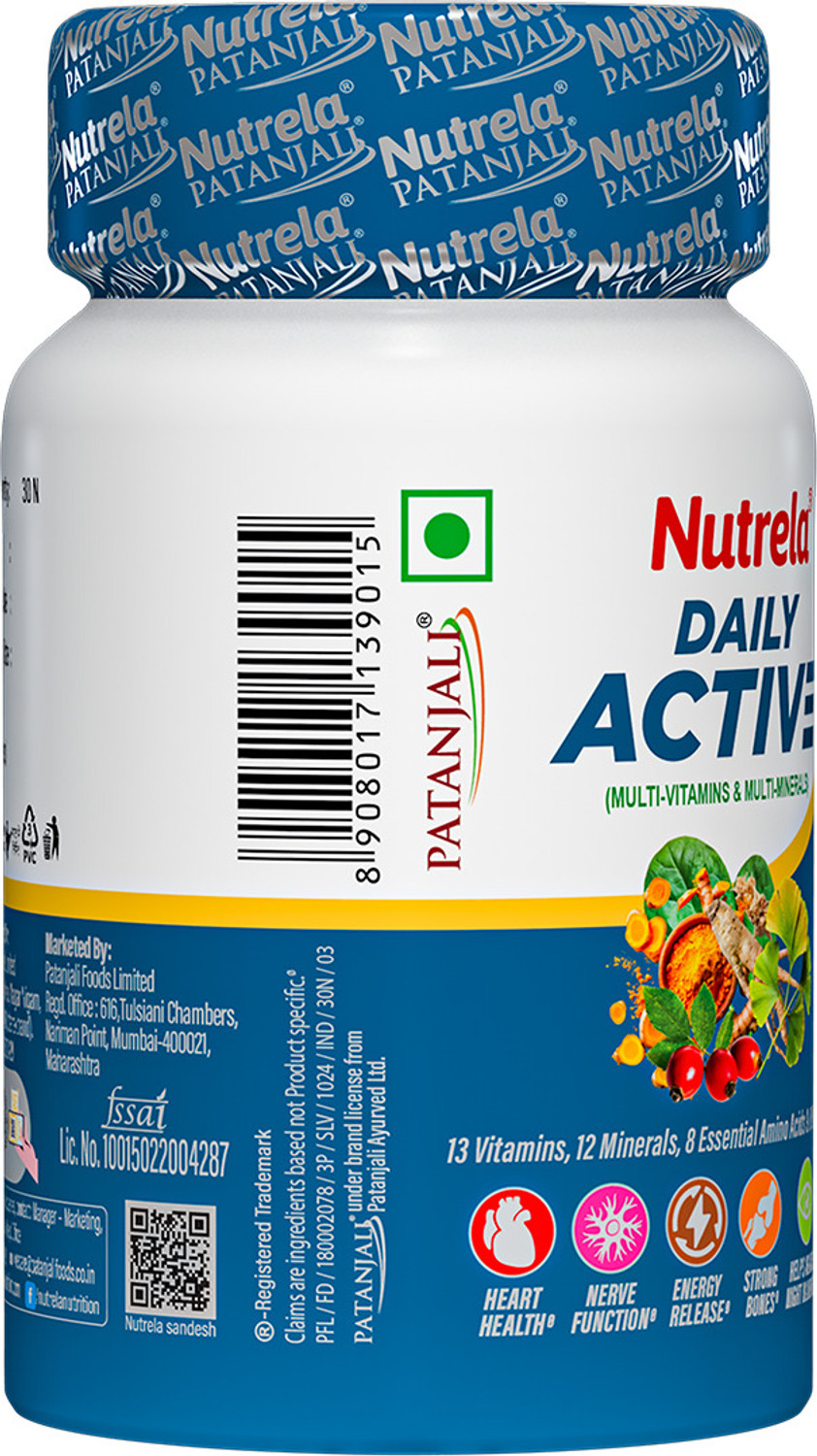 Image of NUTRELA Daily Multivitamin Veg Capsules for Men & Women | Energy & Wellness