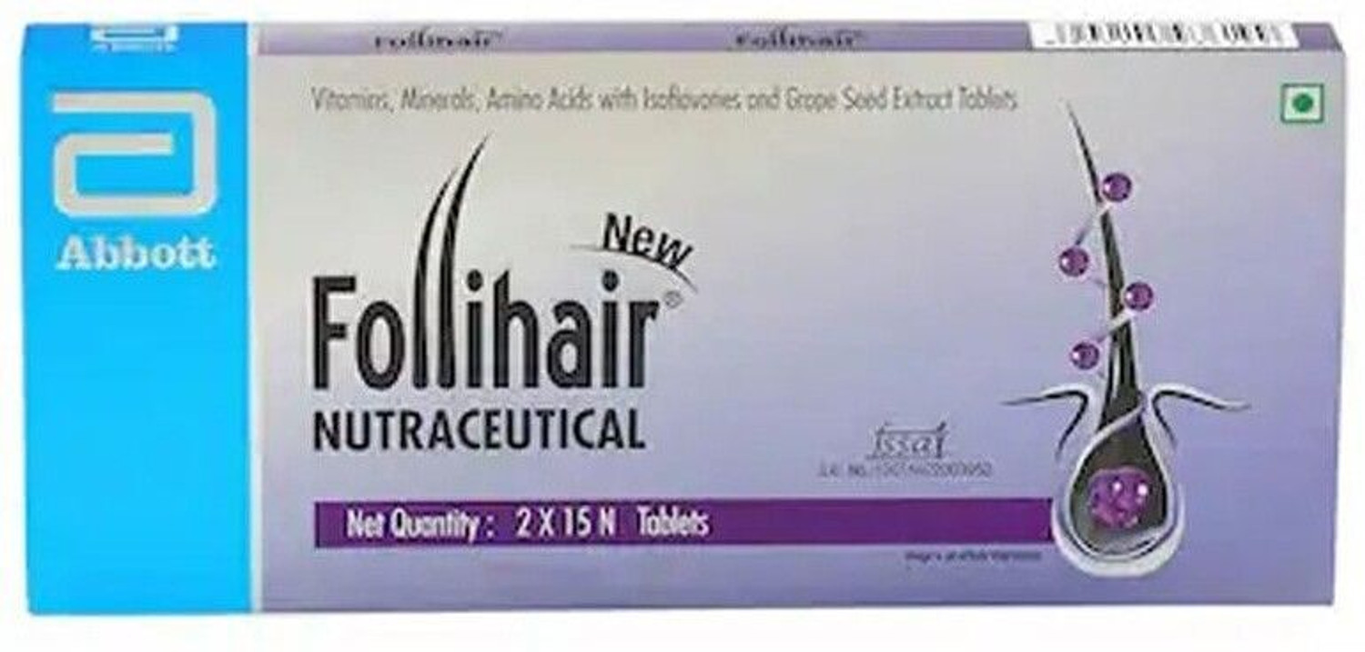 Image of Follihair New New Nourish & Strengthen Hair Follicles Minerals & Natural Tablets ( 2 x 15 )