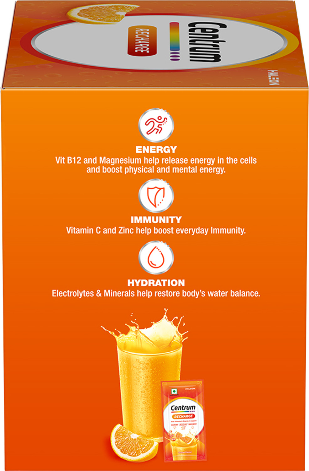 Image of Centrum Recharge Health Energy Drink Mix with No Added Sugar - PO 30
