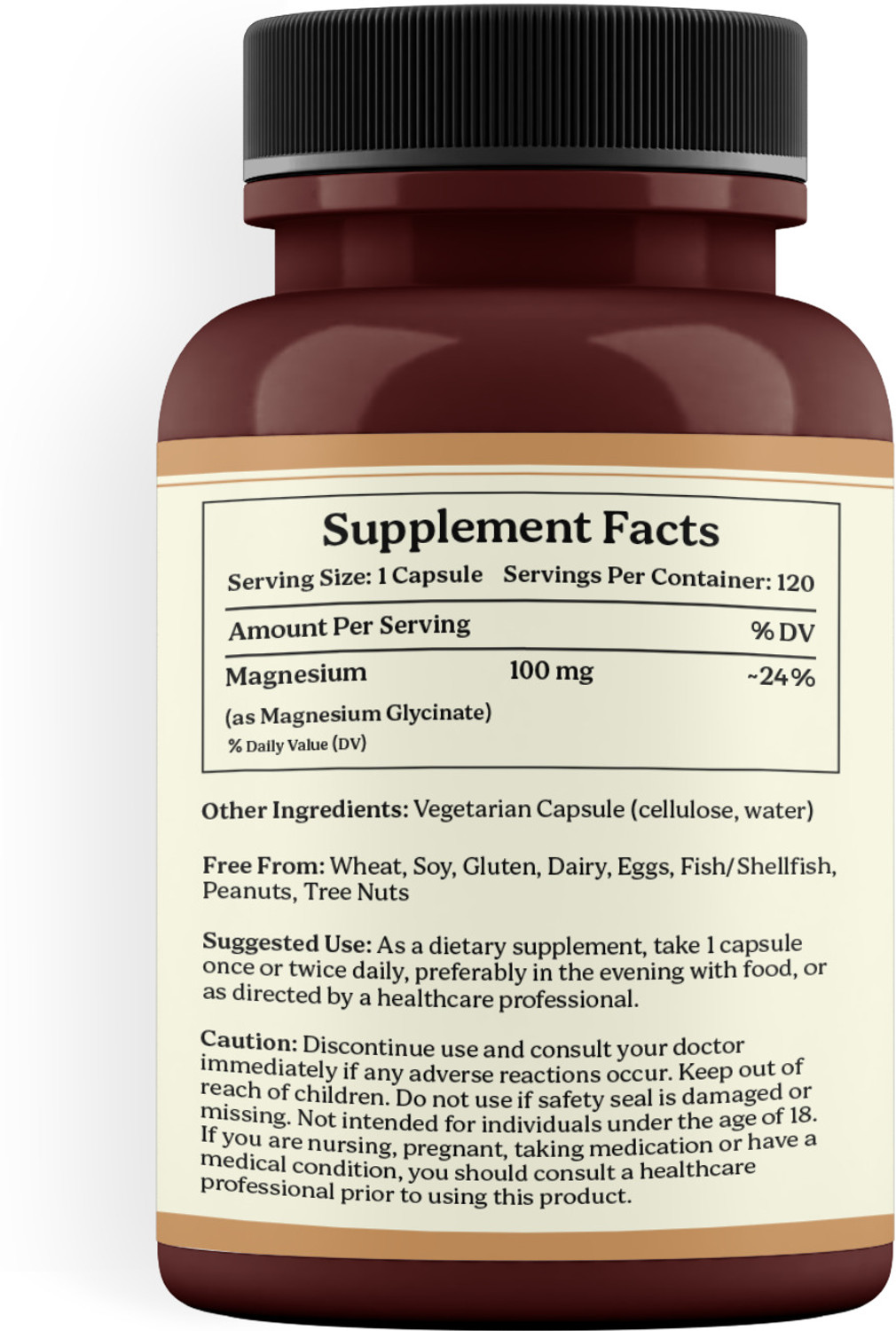 Image of Life & Pursuits Pure Magnesium Glycinate 775 mg - 120 Vegan Capsules