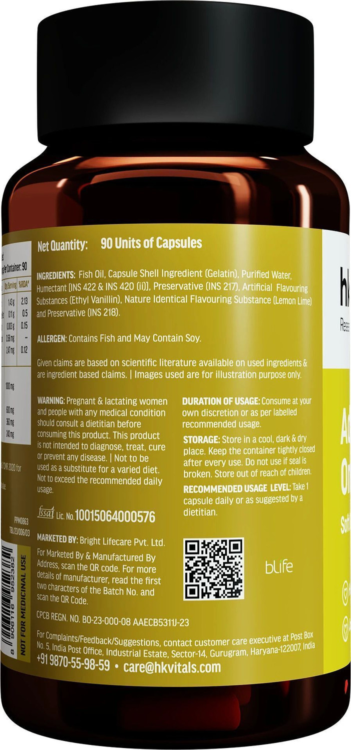 Image of HEALTHKART hk vitals Advanced Omega-3 with 360mg EPA & 240mg DHA