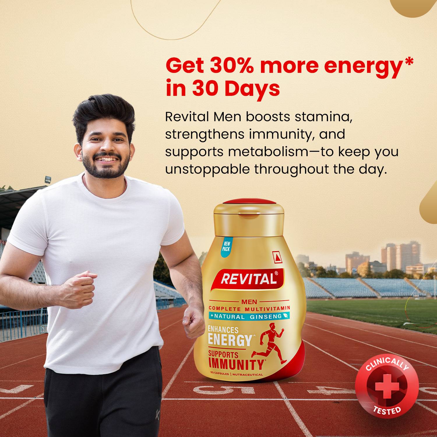 Revital H Multivitamin For Men 60 Capsules - Image 2
