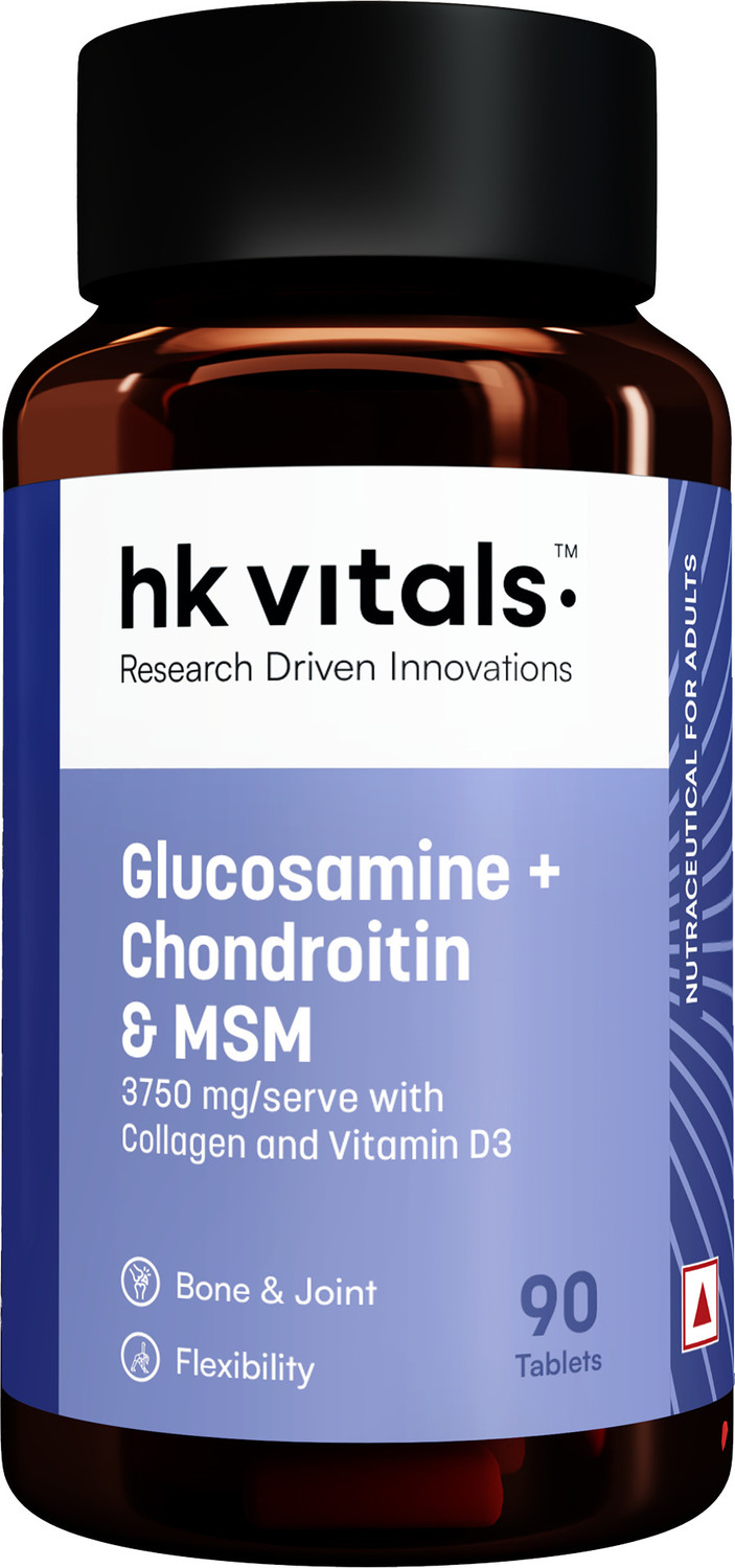 Image of hk vitals Glucosamine + Chondroitin & MSM | 3750mg with Collagen & Vitamin D3