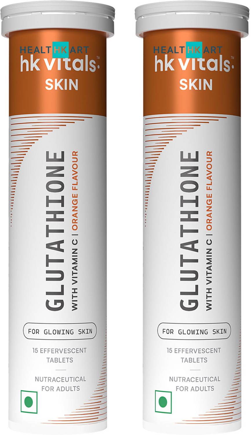 hk vitals Glutathione Effervescent, Orange | L-Glutathione with Vitamin C, E Price in India - Buy hk vitals Glutathione Effervescent, Orange