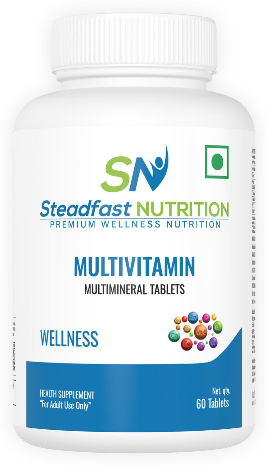 Image of Steadfast NUTRITION Multivitamin for Men & Women, 13 Vitamins, 9 Minerals, Omega 3 Fatty Acids