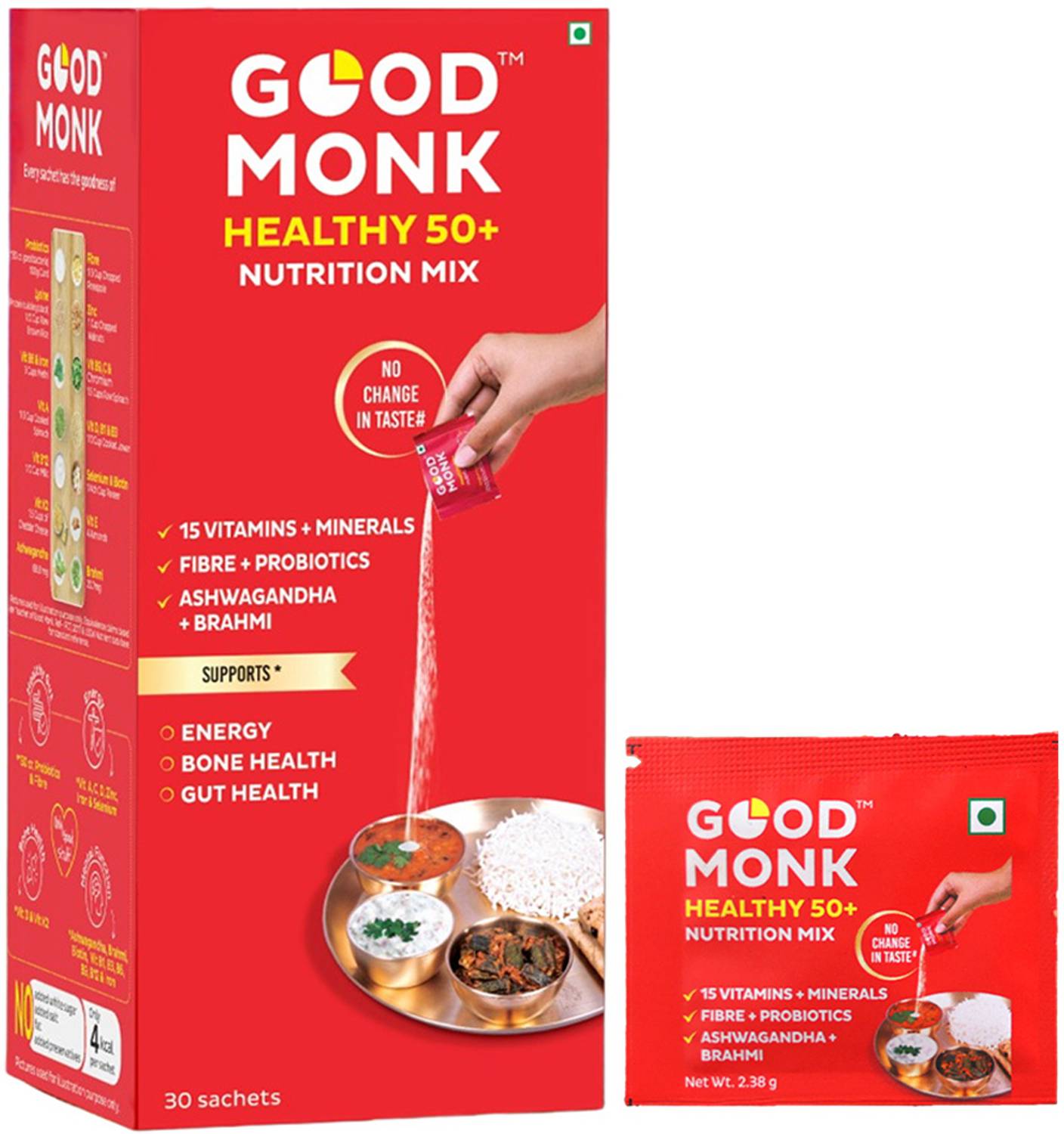 Good Monk Healthy 50+ Nutrition Mix 30 Sachets - Image 1