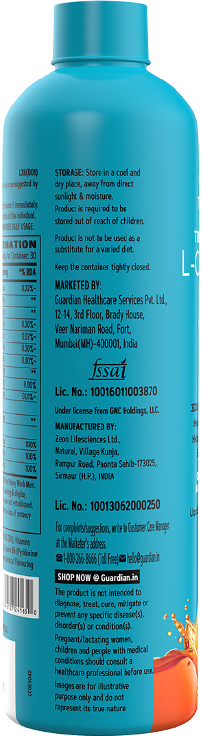 Image of GNC Liquid L-Carnitine 3000mg
