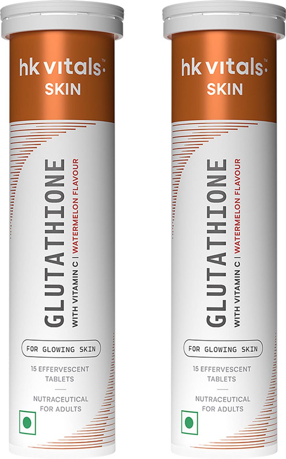 hk vitals Glutathione Effervescent, Watermelon - Image 1