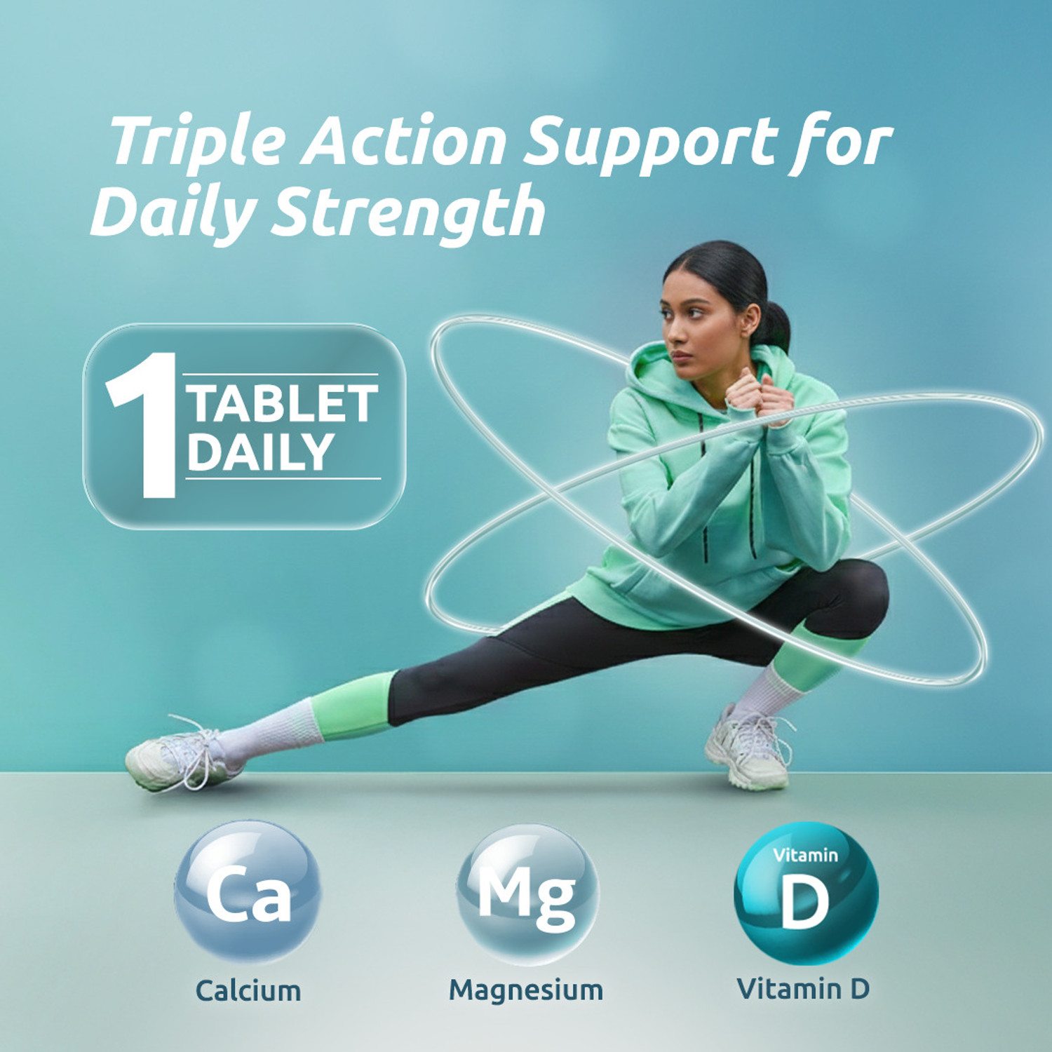 Image of Supradyn Naturals Calcium+ For Men and Women, 100% Vegetarian,For Stronger Bones & Health