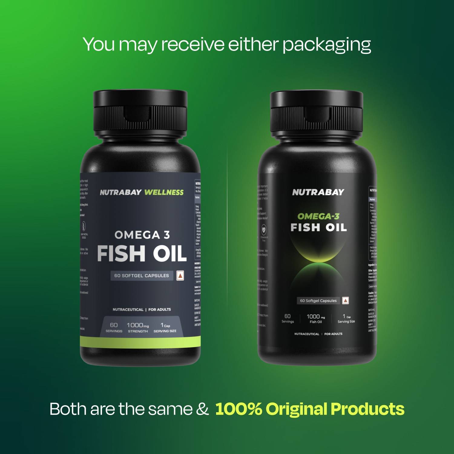 Nutrabay Wellness Fish Oil Omega 3 - 1000mg 1 g - Image 2