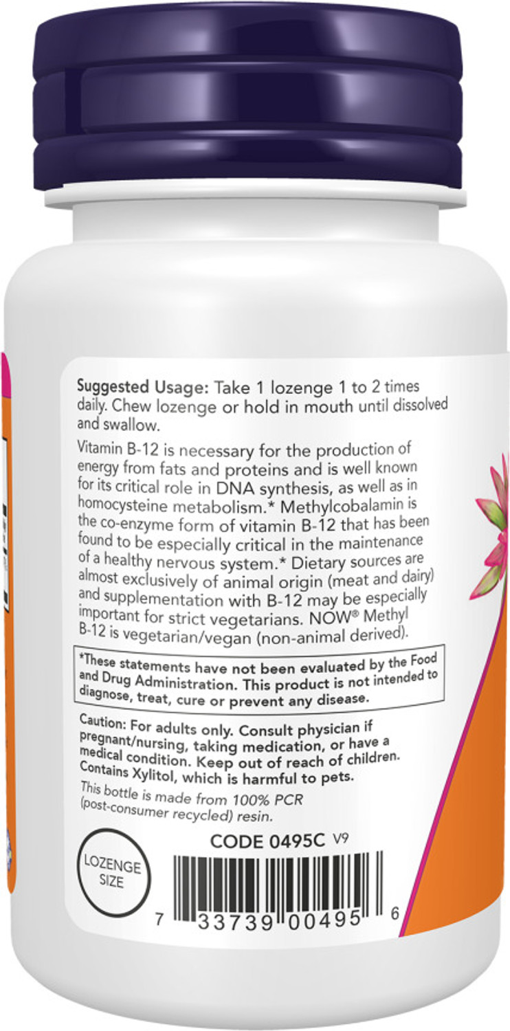 Image of Now Foods Methyl B-12 Lozenges 1000mcg |