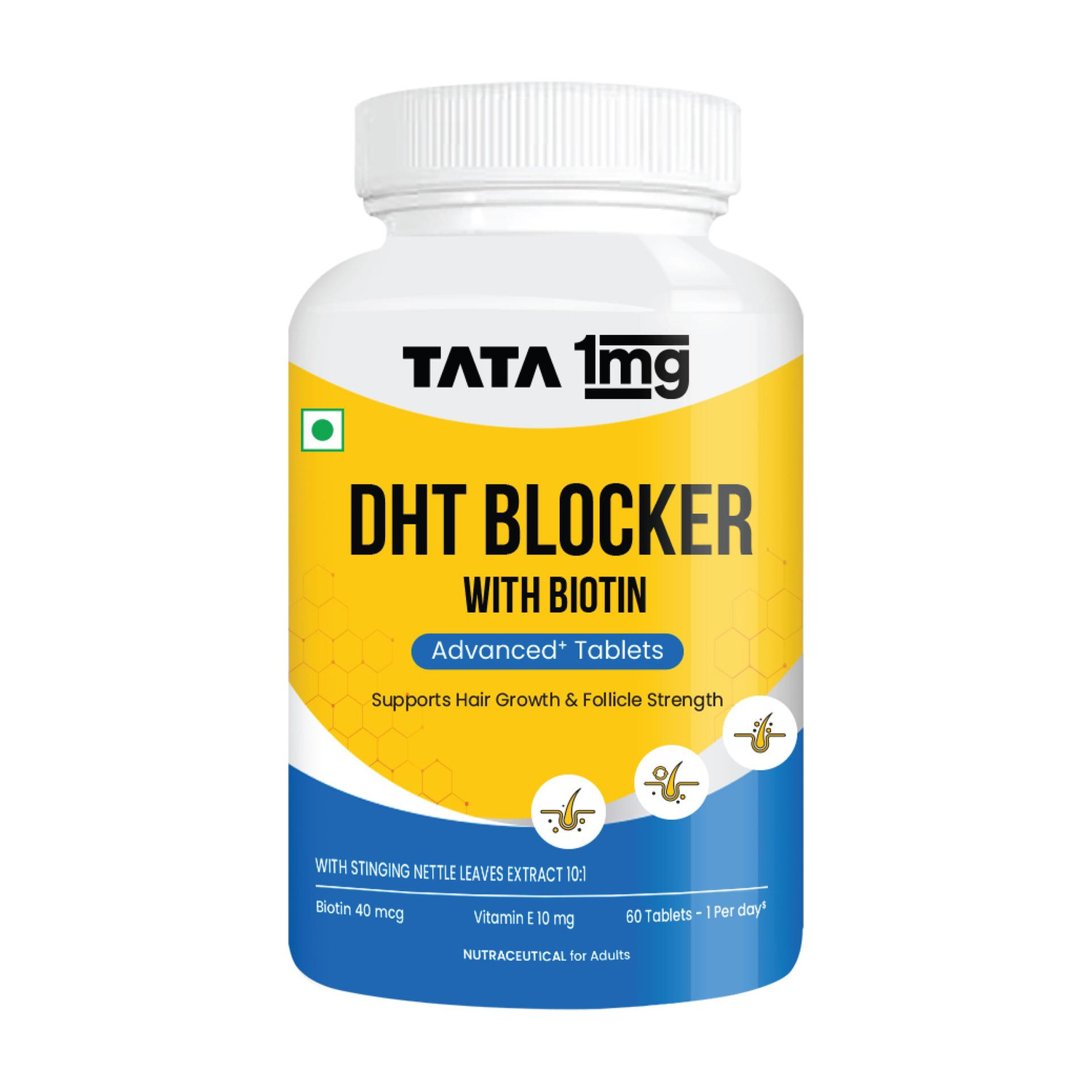 TATA 1mg DHT Blocker with Biotin Advanced Tablet | Promotes Hair Growth ...