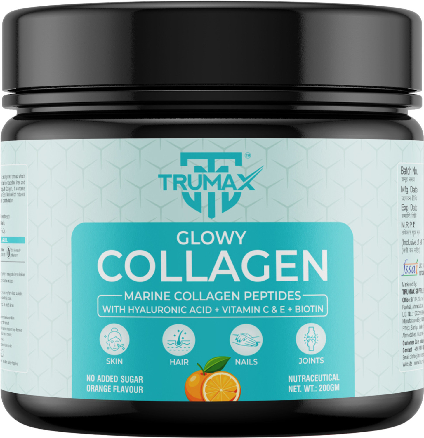 Image of TRUMAX Glowy Marine Collagen Supplement Type 1&3 | For Healthy Skin, Hair & Bone