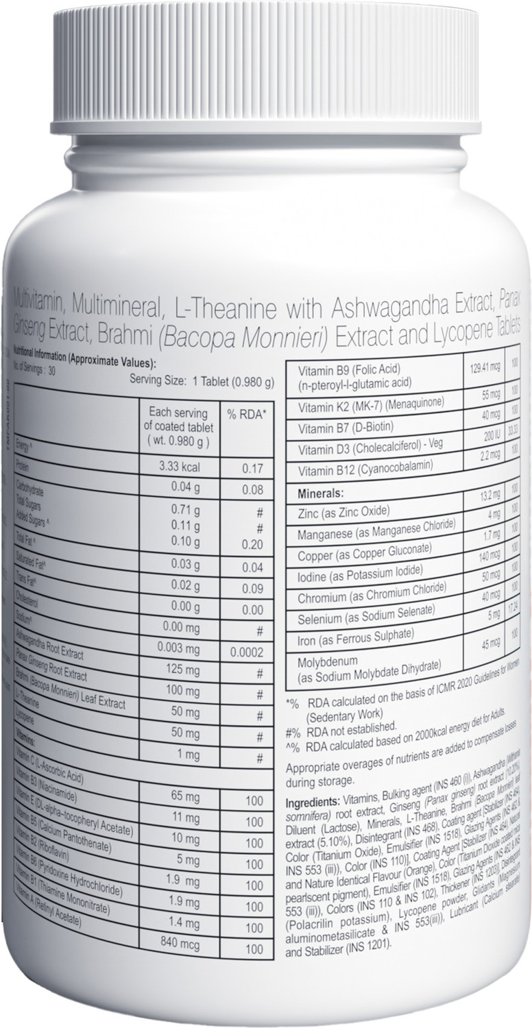 Image of A to Z Daily Multivitamin with 26 Vitamins, Ginseng, Ashwagandha & Brahmi