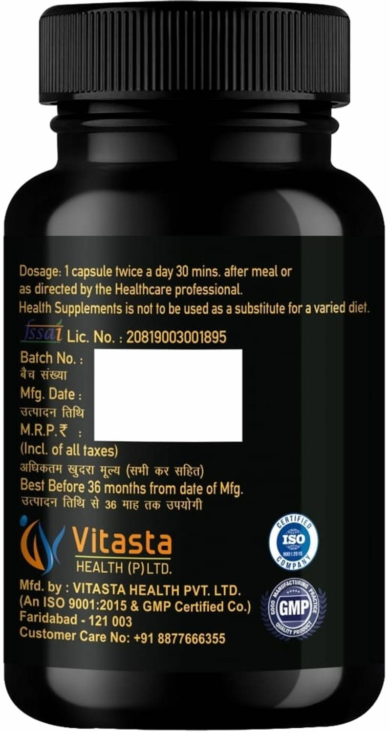 VITASTA Safed Musli, Ashwagandha, Satavari & Kaunch Beej Capsule - Image 3