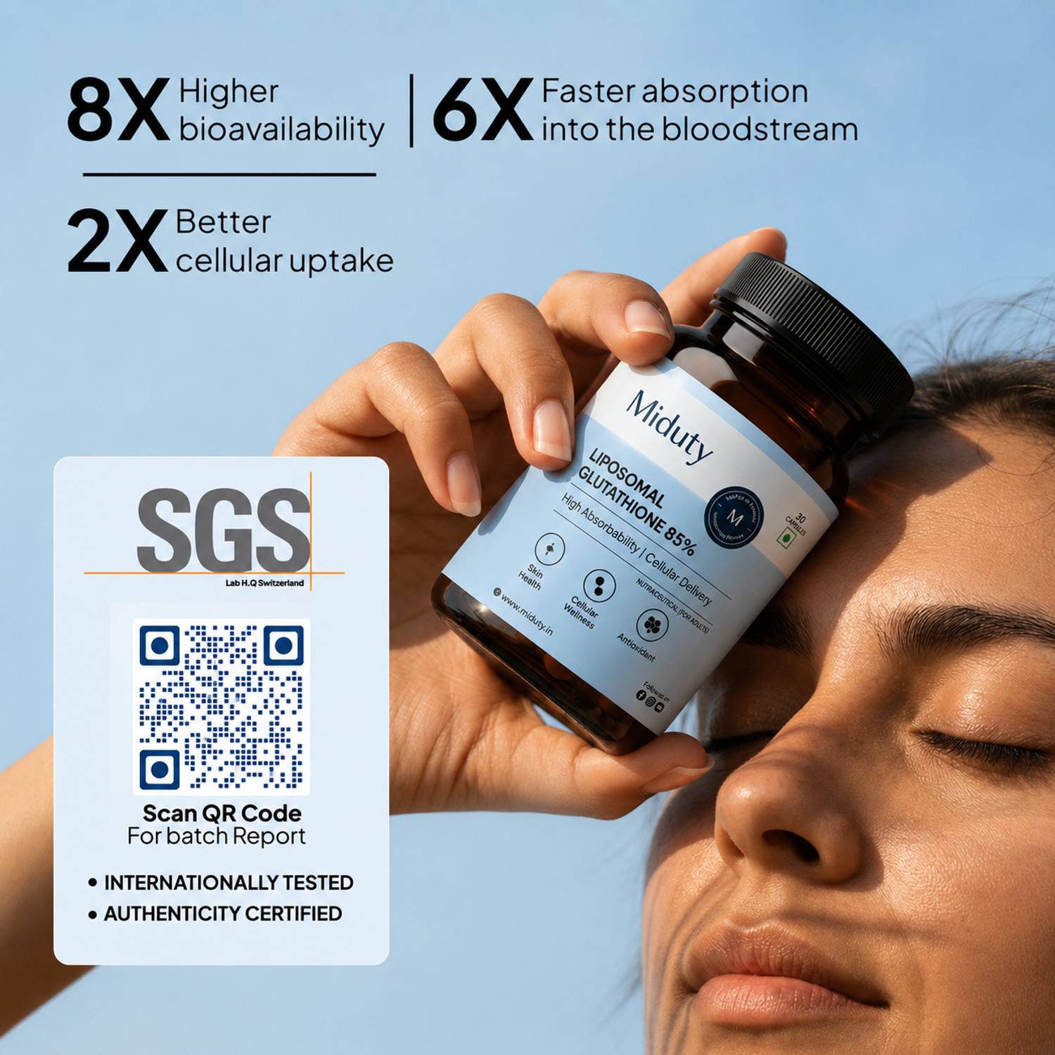 Miduty Liposomal Glutathione 85% - Skin Whitening - Image 2