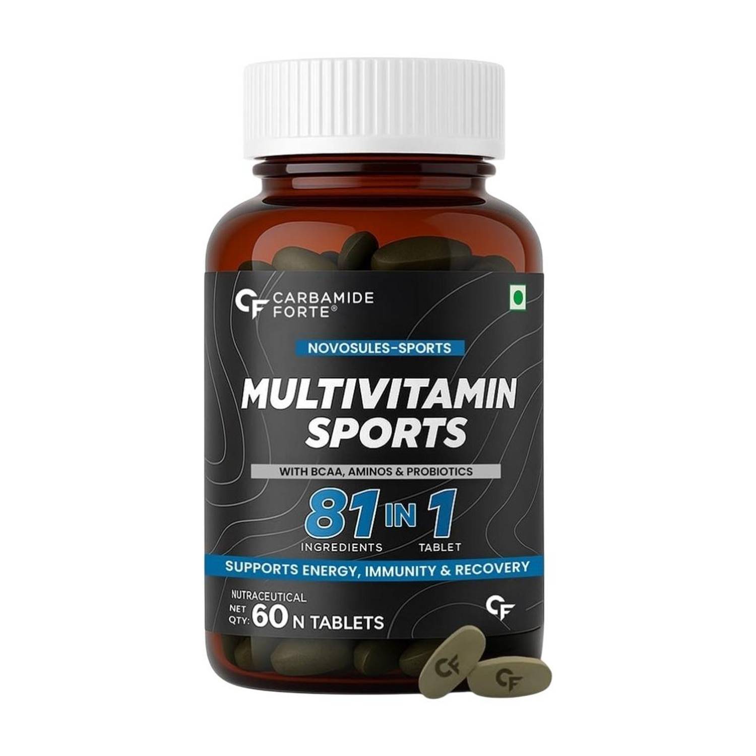 CARBAMIDE FORTE Multivitamin for Men - Sports Multivitamin Tablets with 81 Ingredients