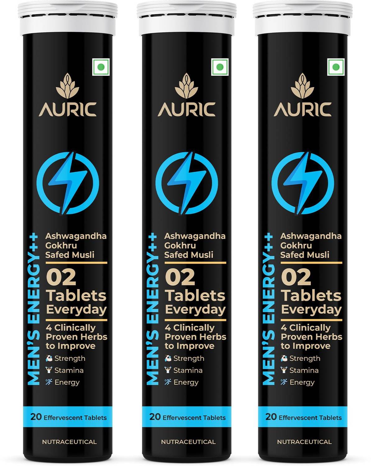 Auric Men S Energy++ Eff Tablets Helps Improve Vitality, Stamina & Strength