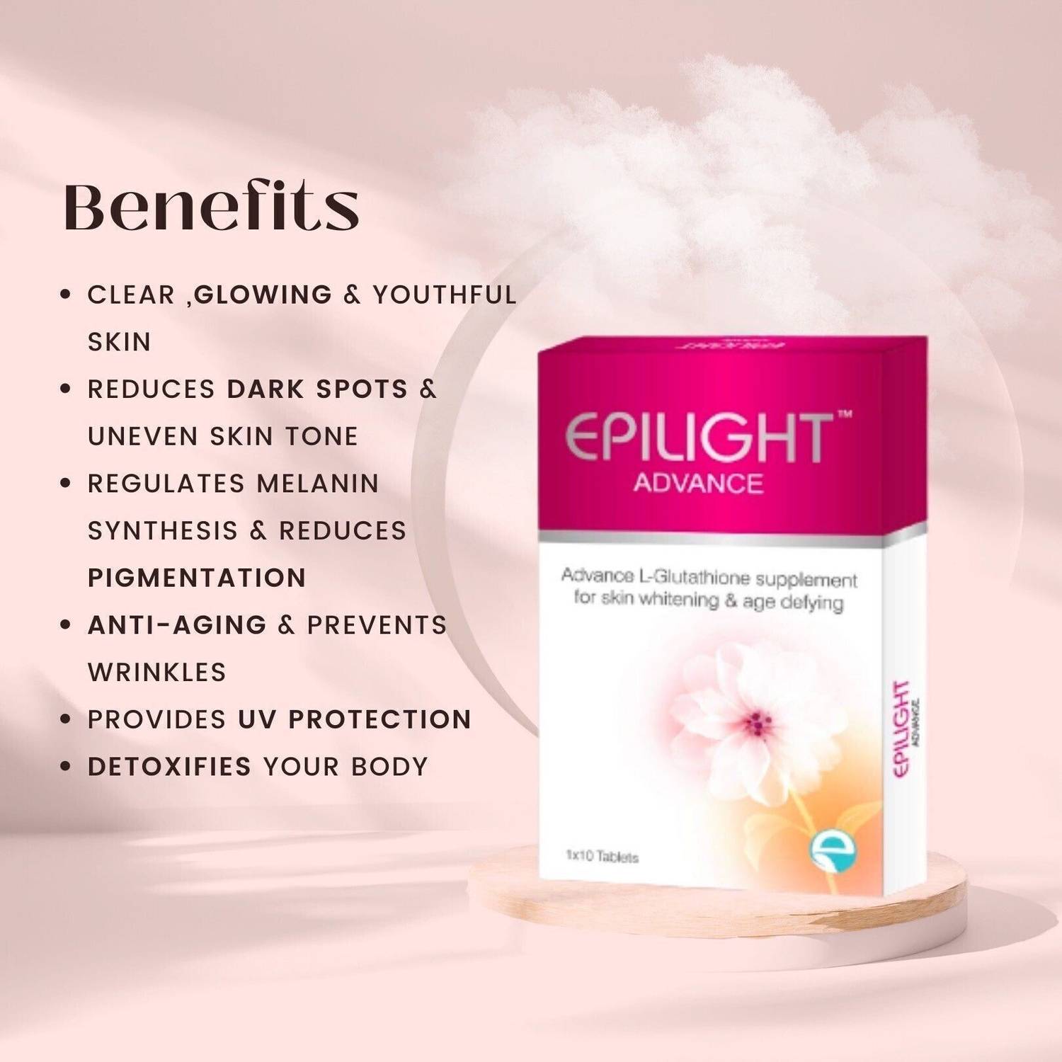 l glutathione whitening pills reviews Best Supplement EPILIGHT Advance L- Glutathione with