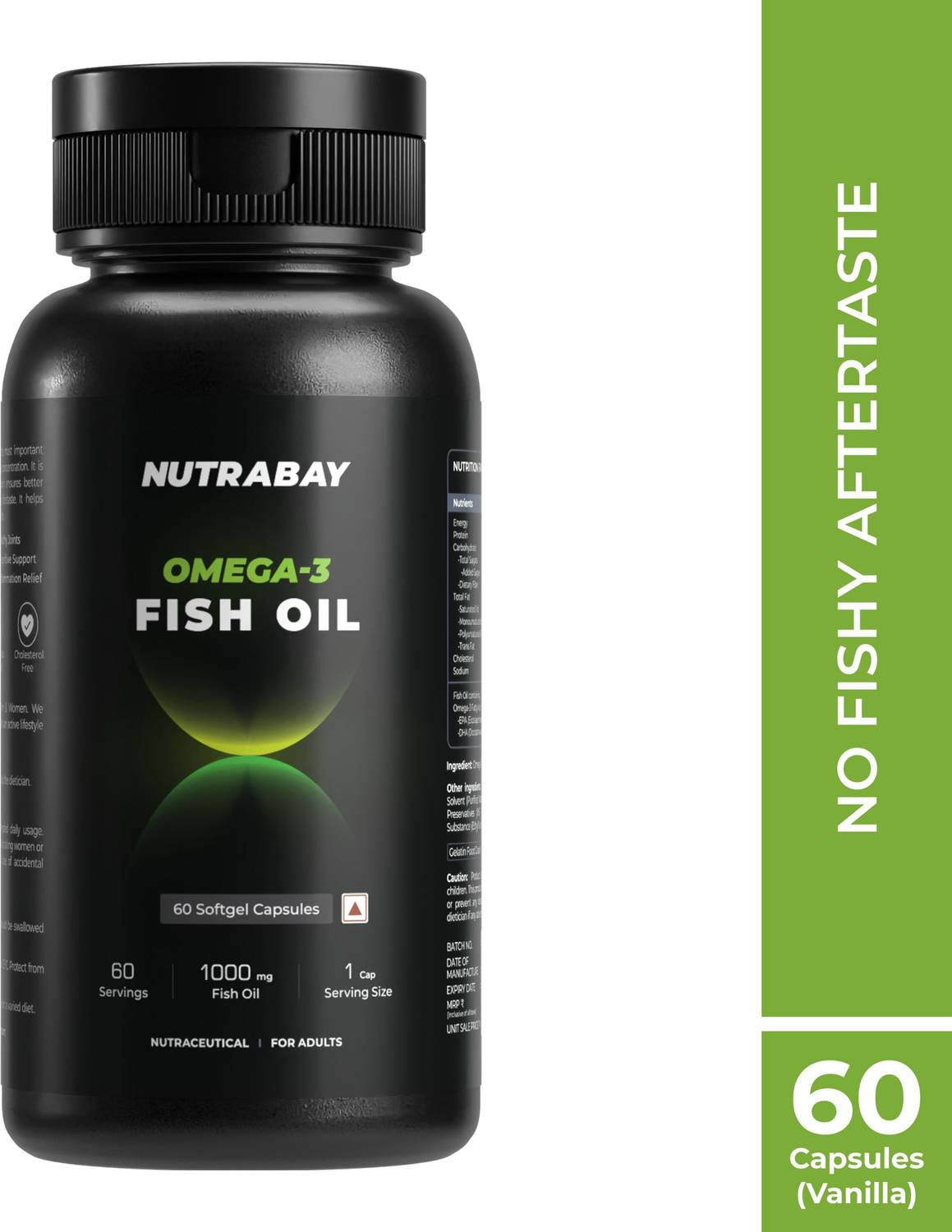 Nutrabay Wellness Fish Oil Omega 3 - 1000mg 1 g - Image 1
