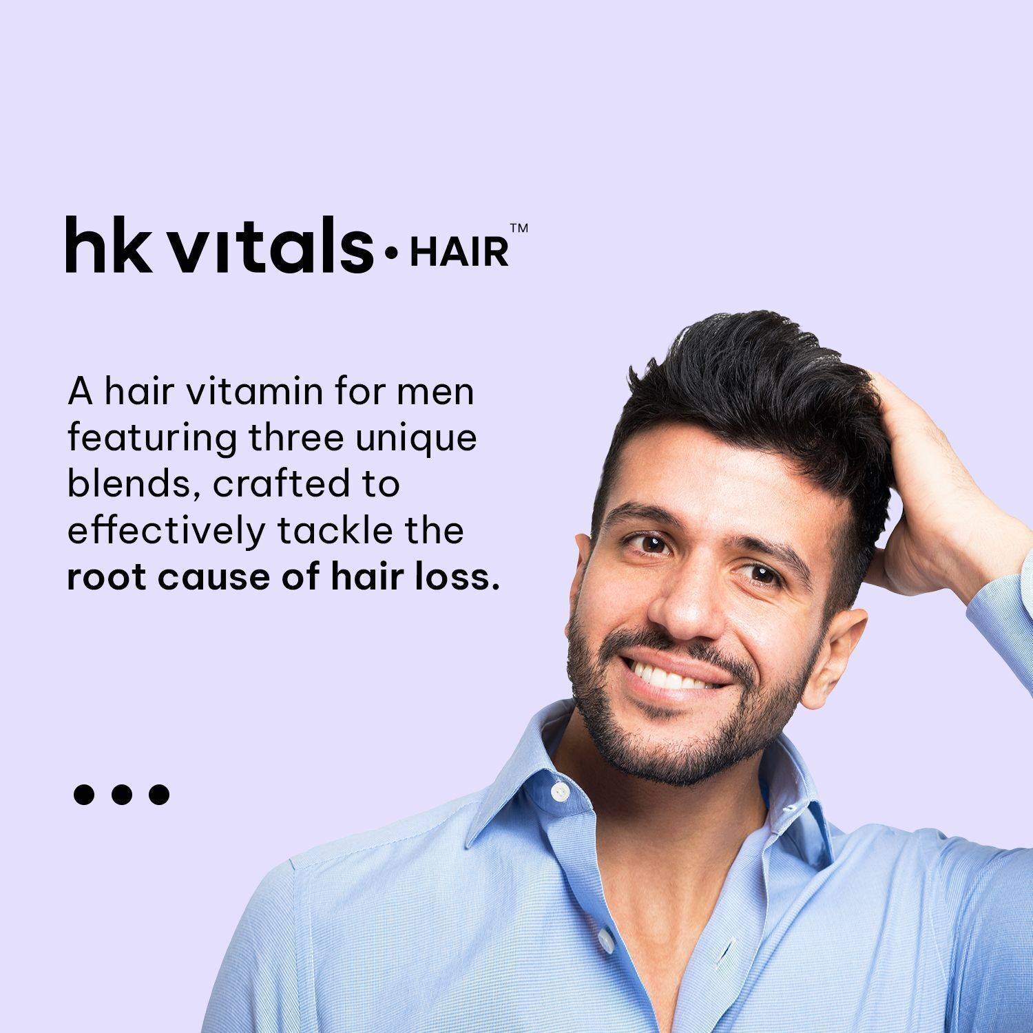 hk vitals Hair Vitamin for Men - 60 Tablets - Image 4