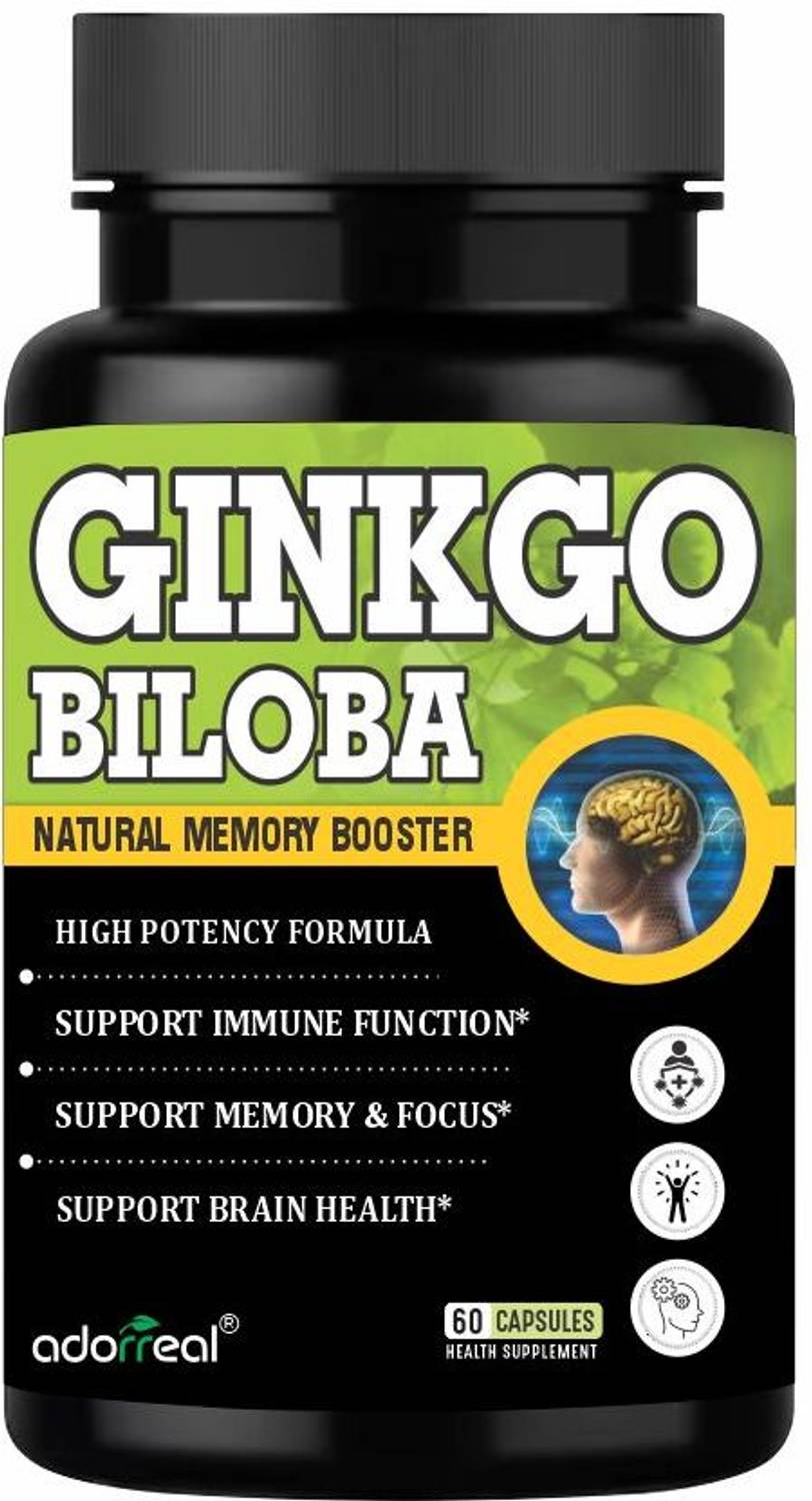Adorreal Ginkgo Biloba Capsules – Natural Memory & Focus Support