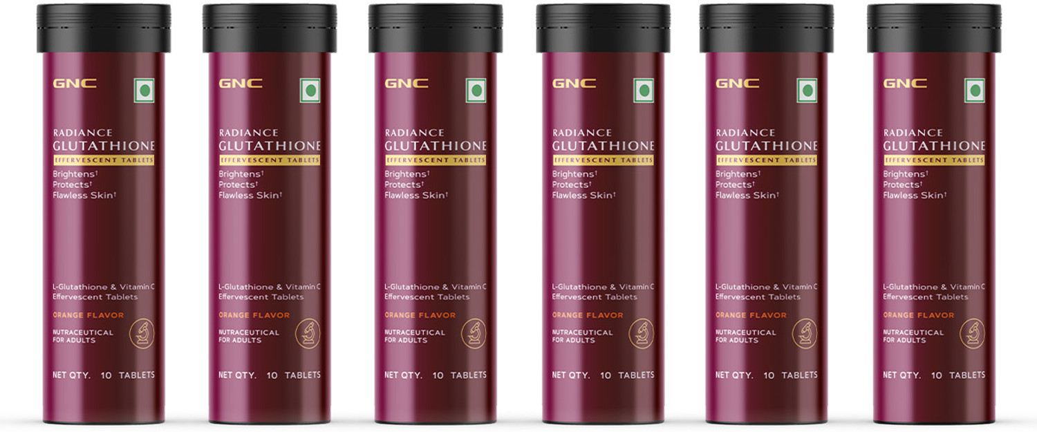 gnc radiance glutathione GNC Radiance Glutathione Tablets | 10 Gluten-Free Tablets for Glowing Skin  Price in India - Buy GNC Radiance Glutathione Tablets
